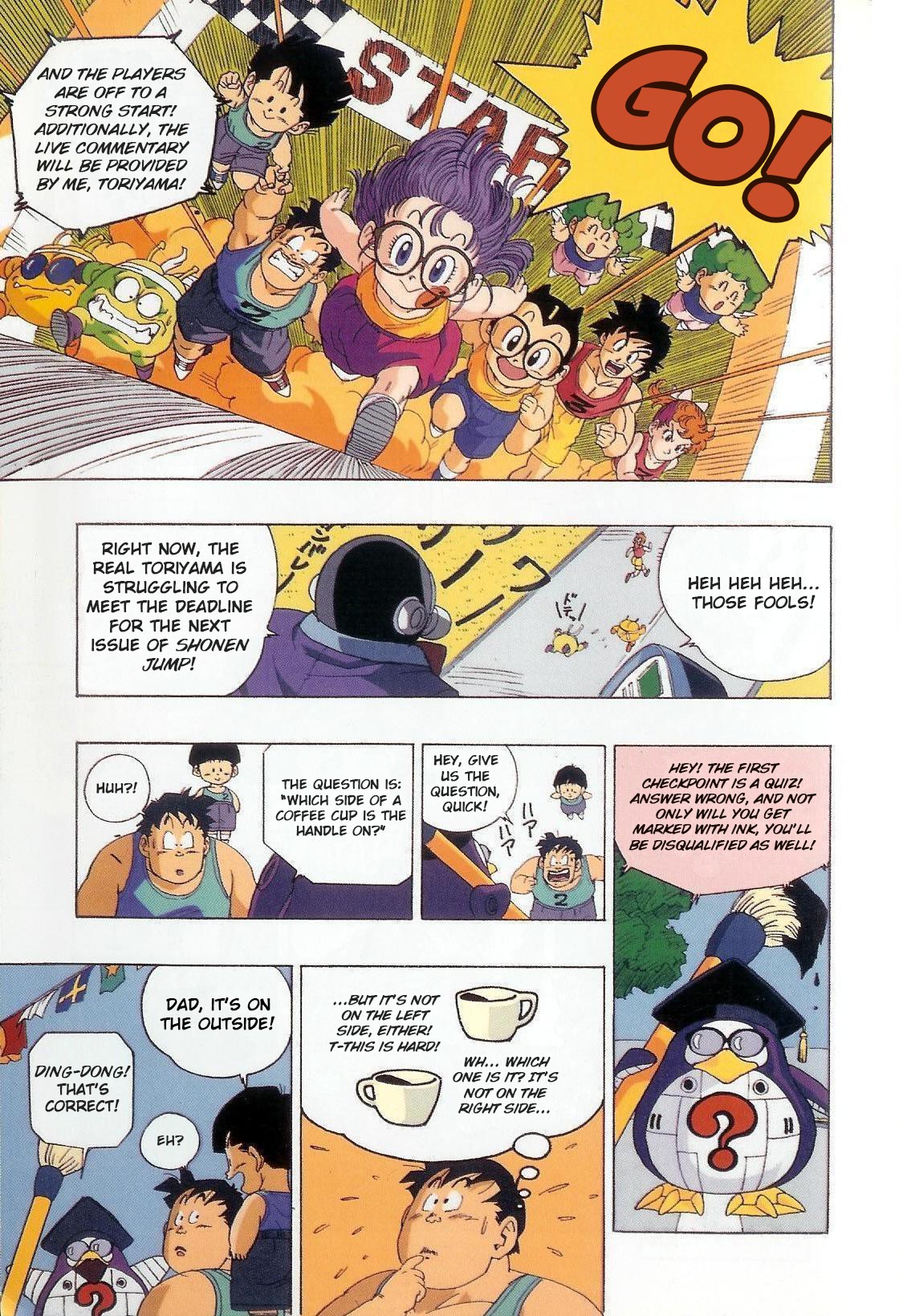The Brief Return of Dr. Slump Chapter 2 page 5 - Chapter 2: Penguin Village Great Crossing Ultra Quiz