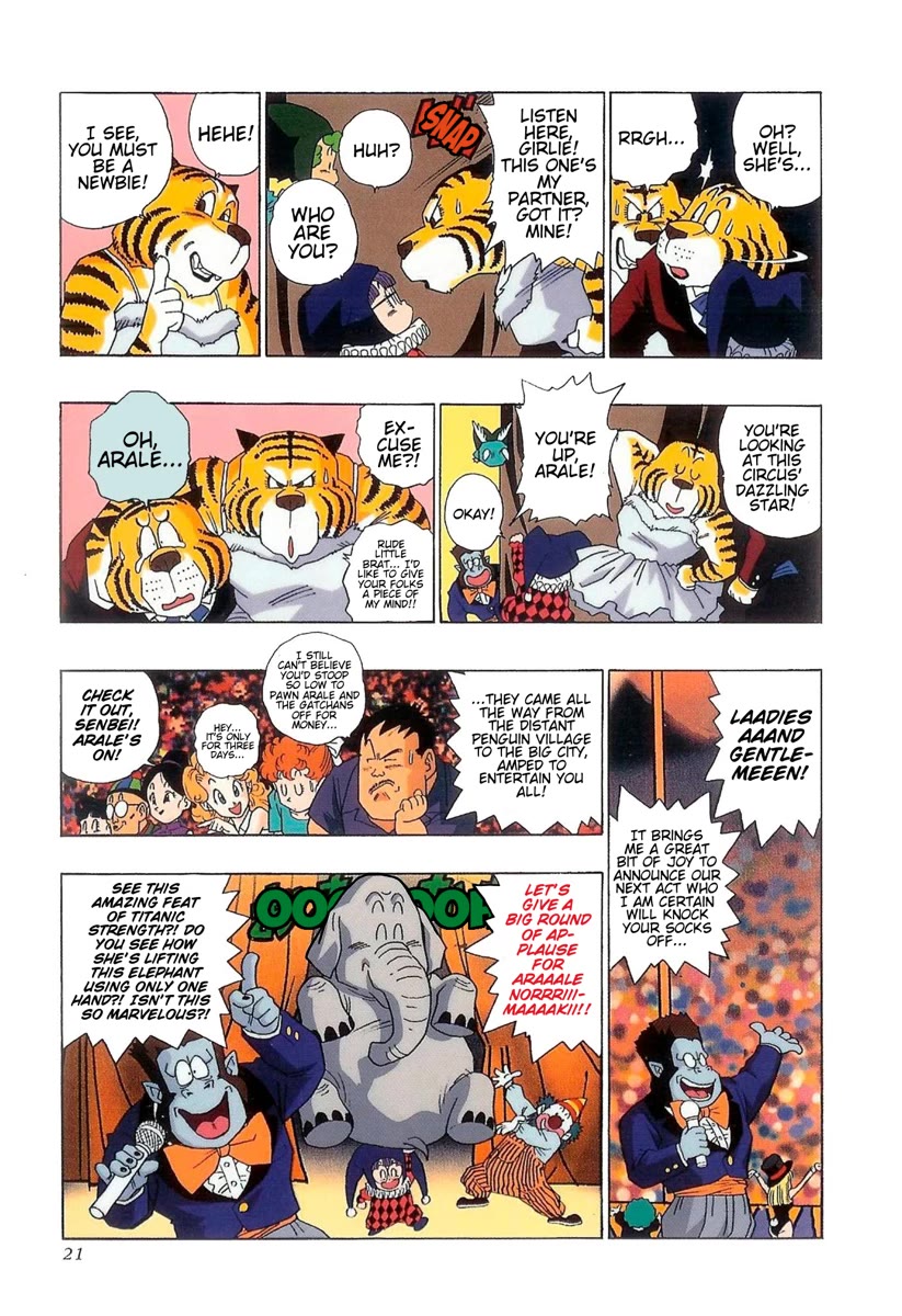 The Brief Return of Dr. Slump Chapter 31 page 15 - Chapter 31: Arale and Tsuku-tsun, Circus Stars