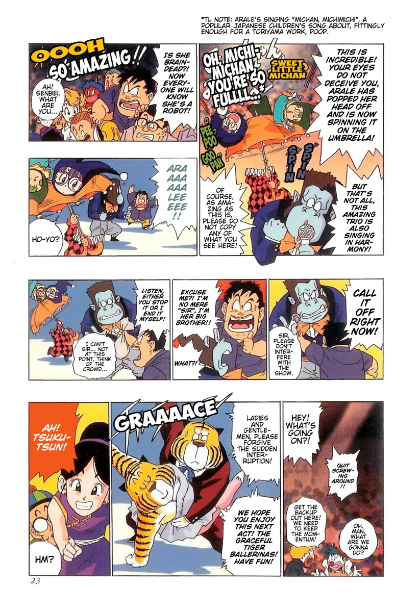 The Brief Return of Dr. Slump Chapter 31 page 17 - Chapter 31: Arale and Tsuku-tsun, Circus Stars