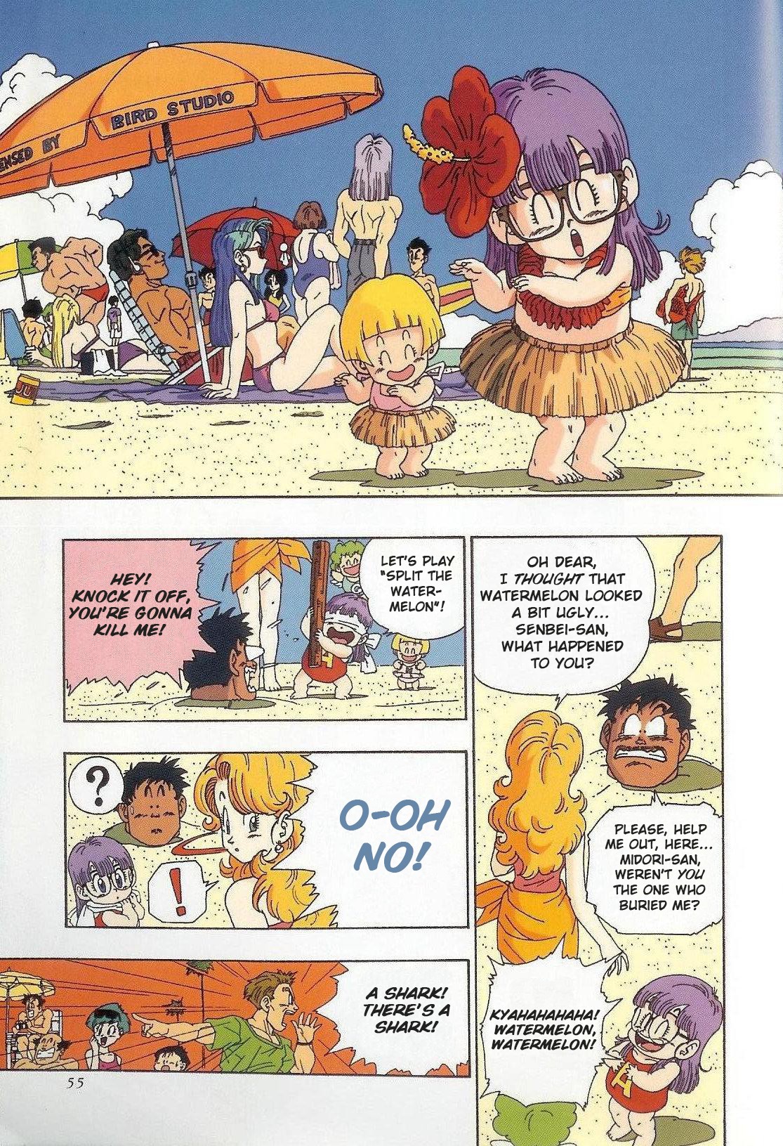 The Brief Return of Dr. Slump Chapter 4 page 3 - Chapter 4: Escorted by the Rescued Shark