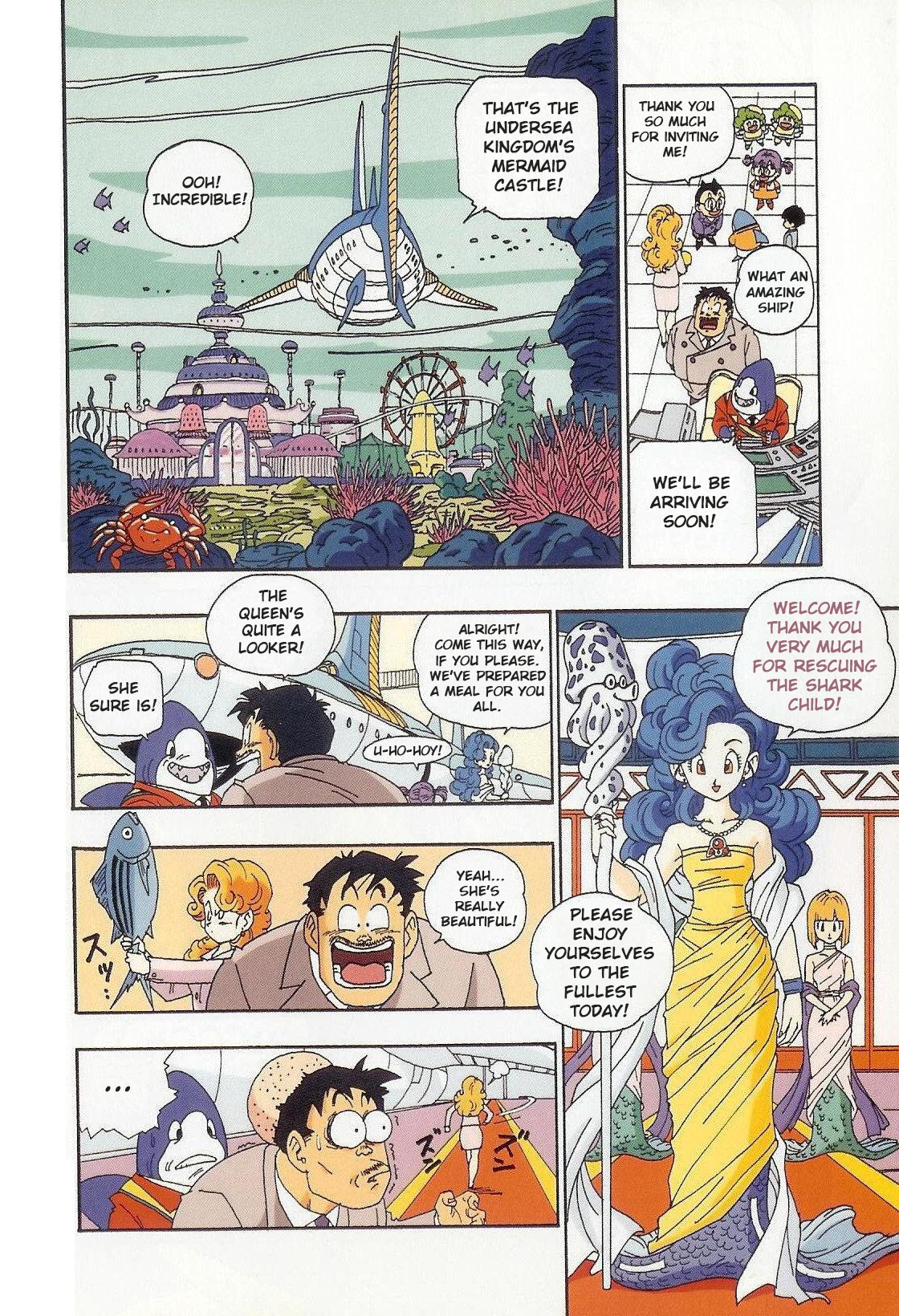 The Brief Return of Dr. Slump Chapter 4 page 8 - Chapter 4: Escorted by the Rescued Shark