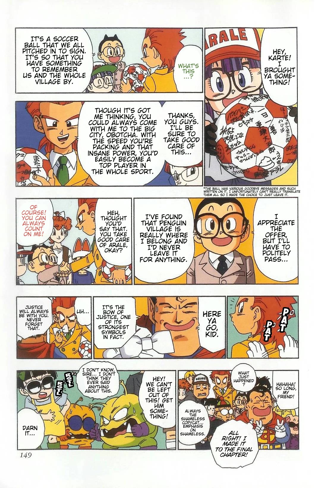 The Brief Return of Dr. Slump Chapter 40 page 11 - Chapter 40: Goodbye, Bye'cha! [END]