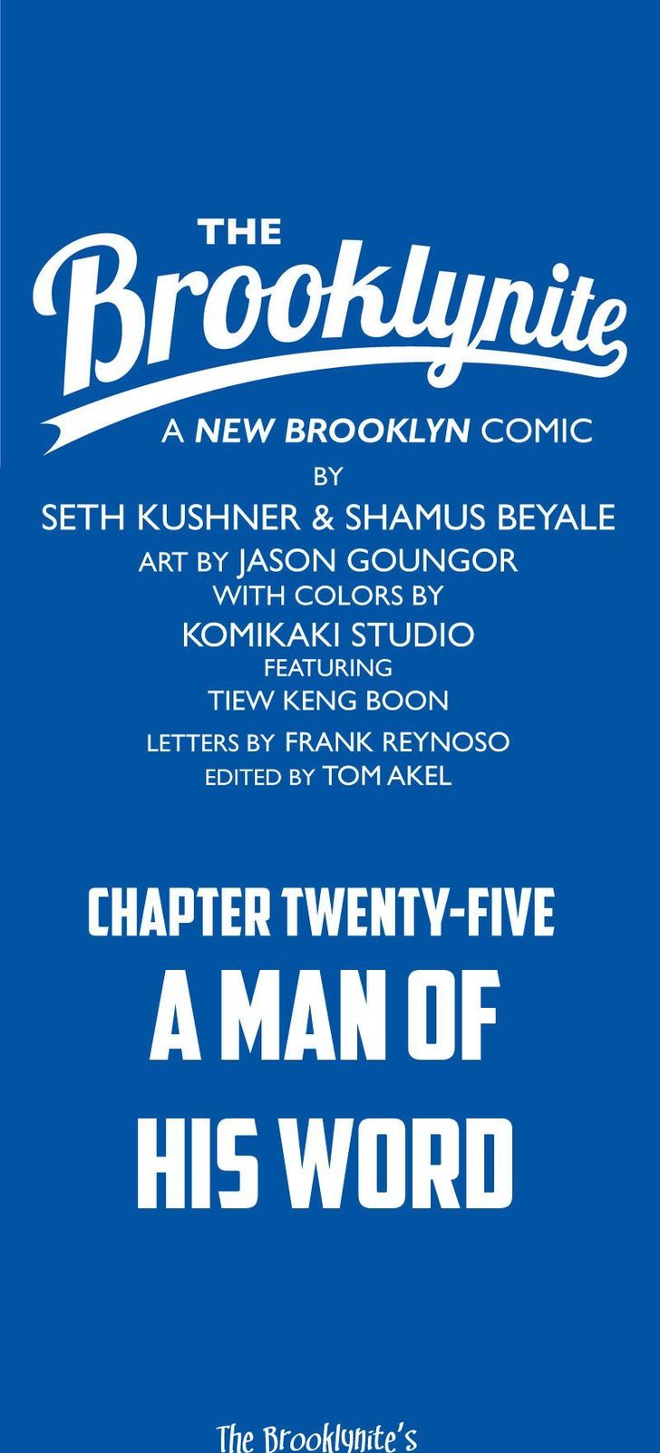 The Brooklynite Chapter 25 page 1 - Chapter 25