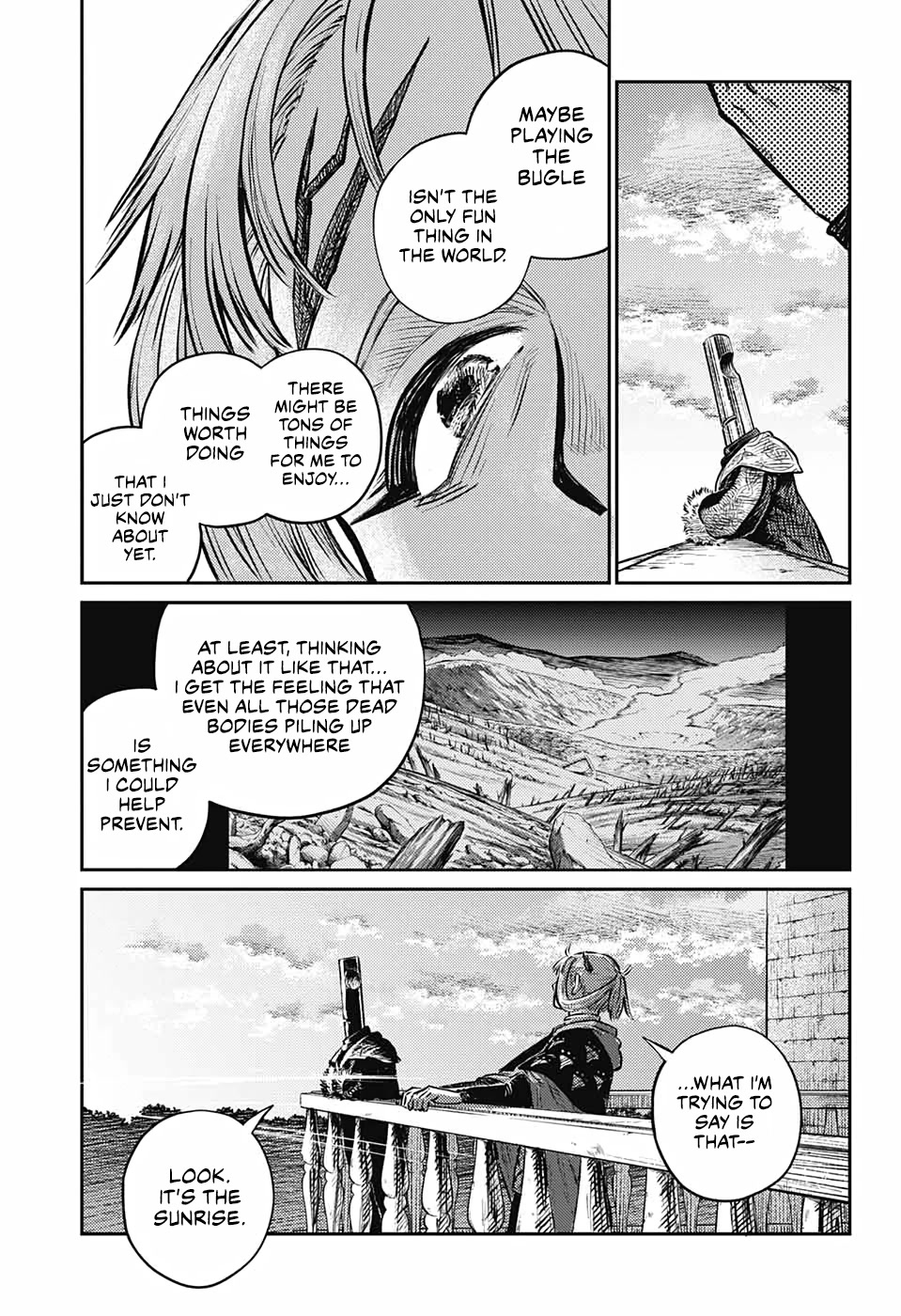 The Bugle Call Chapter 7 page 48 - Chapter 7: Shining in the depths of the night sky