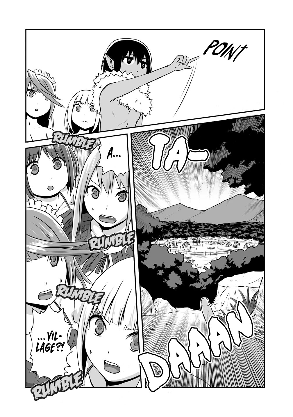 The Carefree Mage's Colonization Records: Starting a Cozy Slow Life with the Maids Chapter 3 page 4 - Chapter 3: Village, spotted!