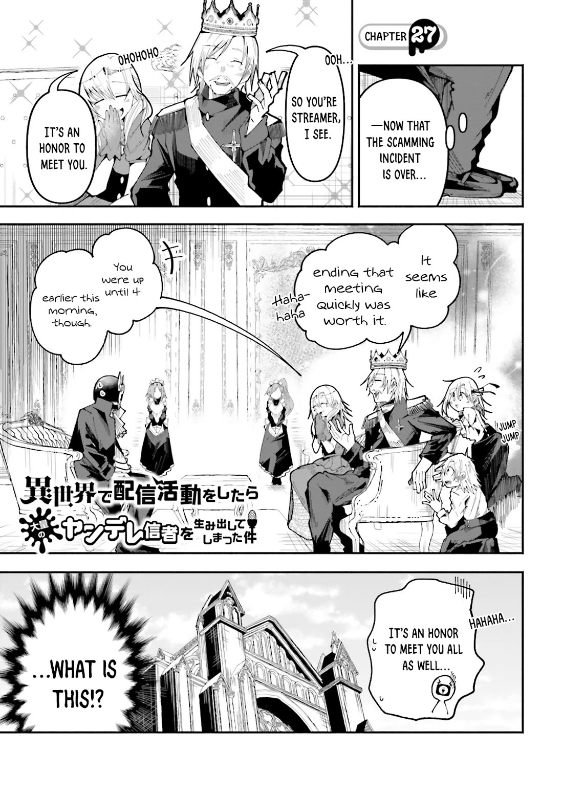The Case In Which Streaming In Another World Led To The Creation Of A Massive Yandere Following Chapter 27 page 1 - Chapter 27