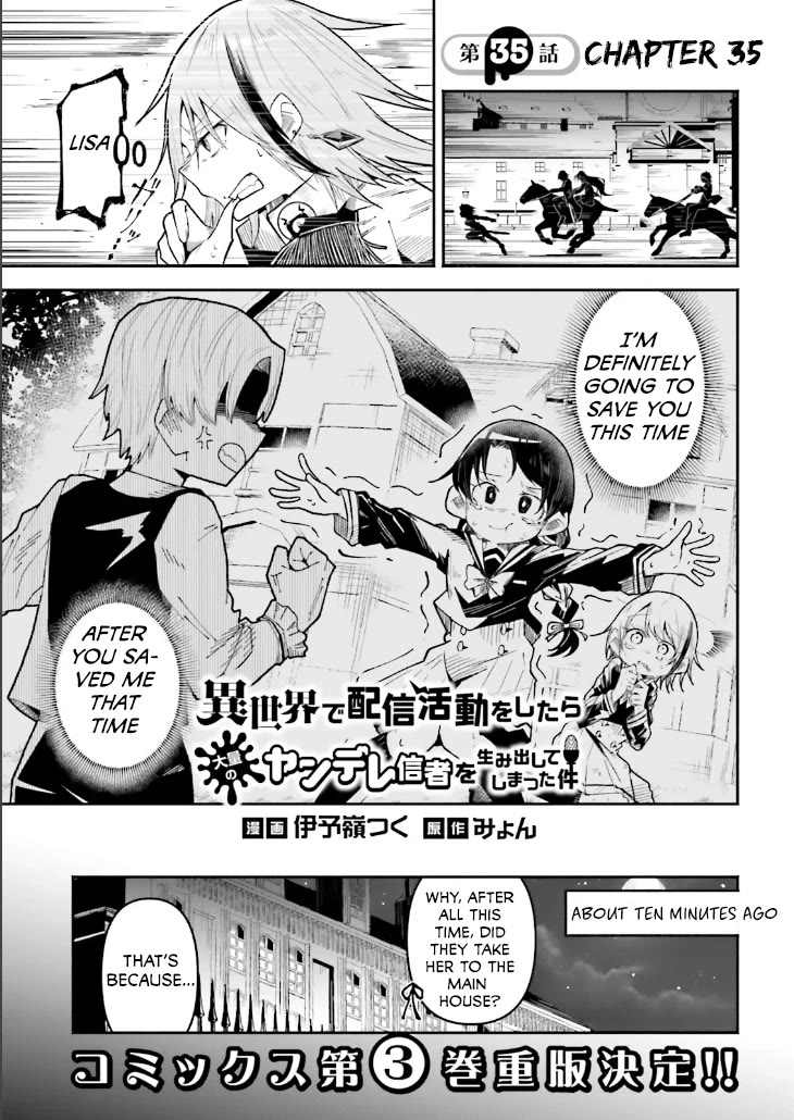 The Case In Which Streaming In Another World Led To The Creation Of A Massive Yandere Following Chapter 35 page 1 - Chapter 35