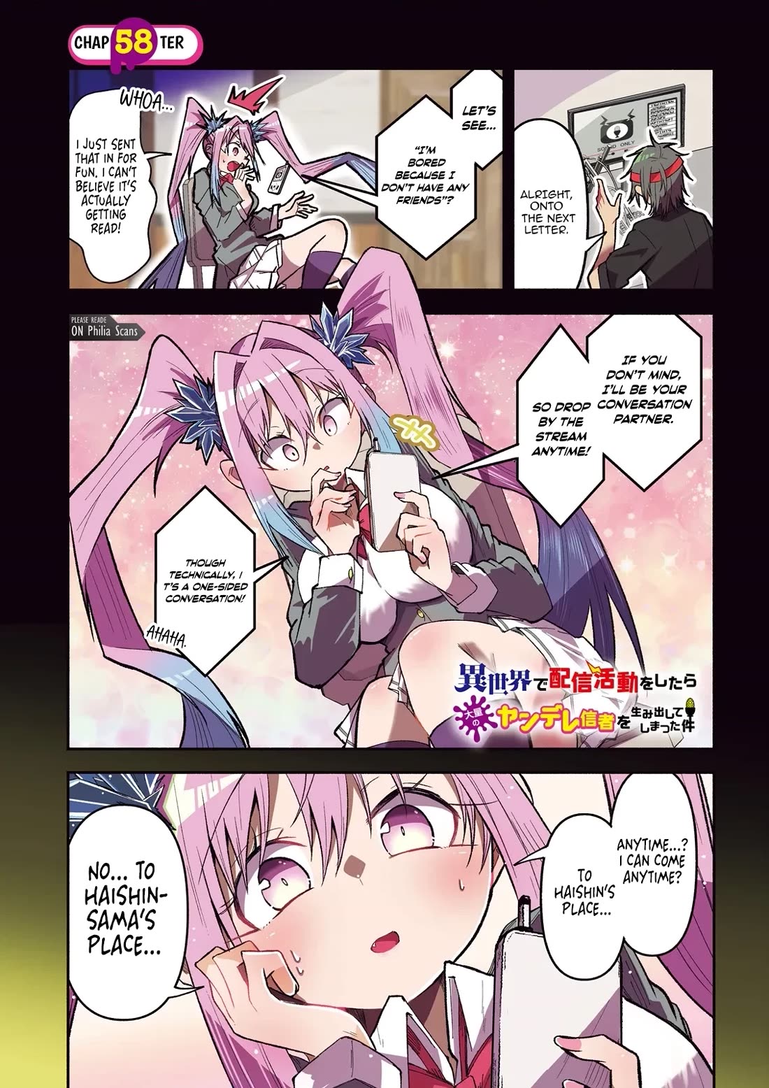 The Case In Which Streaming In Another World Led To The Creation Of A Massive Yandere Following Chapter 58 page 1 - Chapter 58