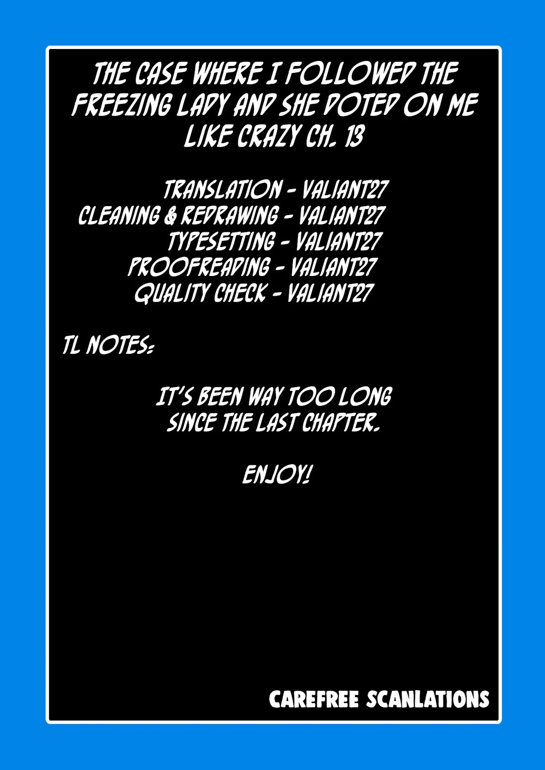 The Case Where I Followed the Freezing Lady and She Doted on Me Like Crazy Chapter 13 page 15 - Chapter 13