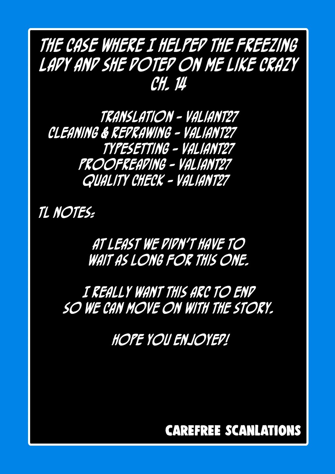 The Case Where I Followed the Freezing Lady and She Doted on Me Like Crazy Chapter 14 page 14 - Chapter 14