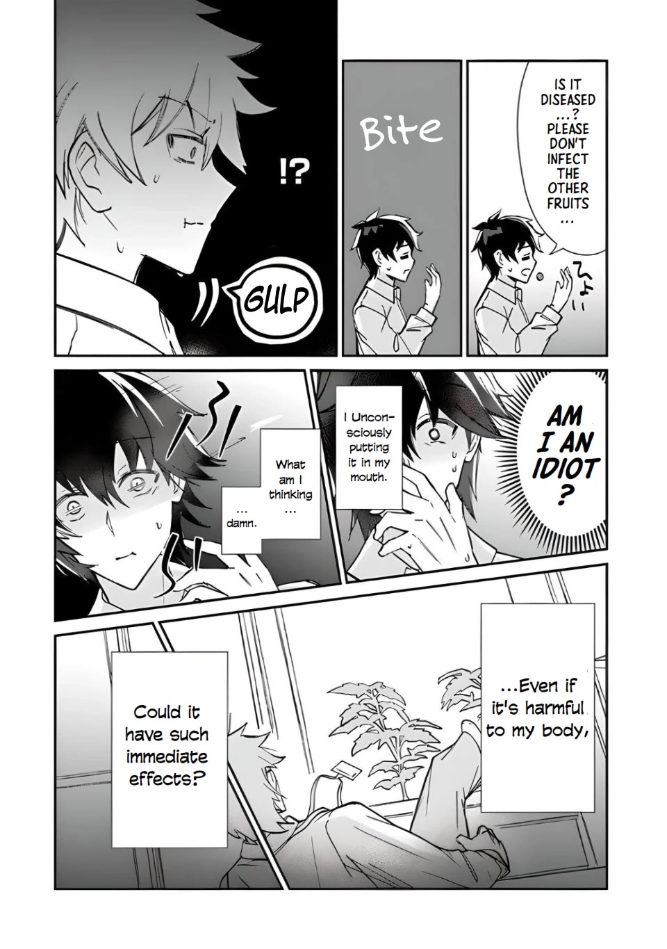 The Cheat Vegetable Garden of a Reincarnated Company Salaryman Chapter 1 page 8 - Chapter 1: Reincarnation Fruit!!!