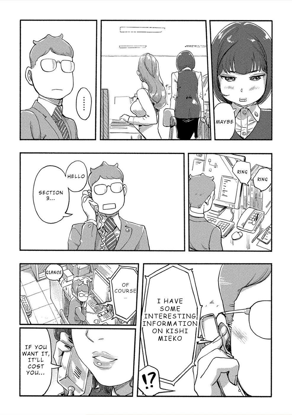 The Chief Kishi Mieko Chapter 24 page 11 - Chapter 24: [task24] The Information Seller is a Girl With Glasses!?
