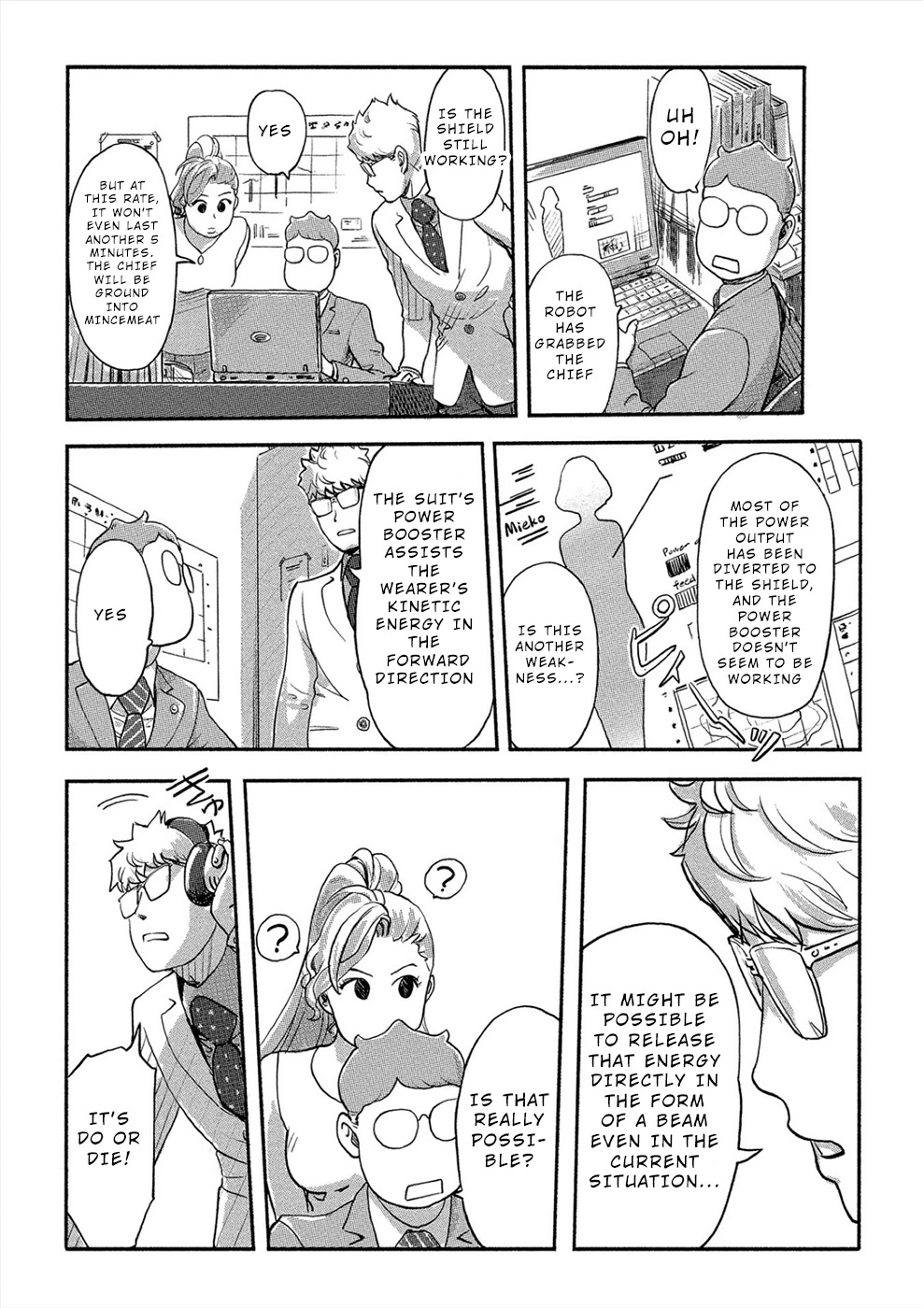 The Chief Kishi Mieko Chapter 29 page 14 - Chapter 29: [task29] Beauty vs Robot!?