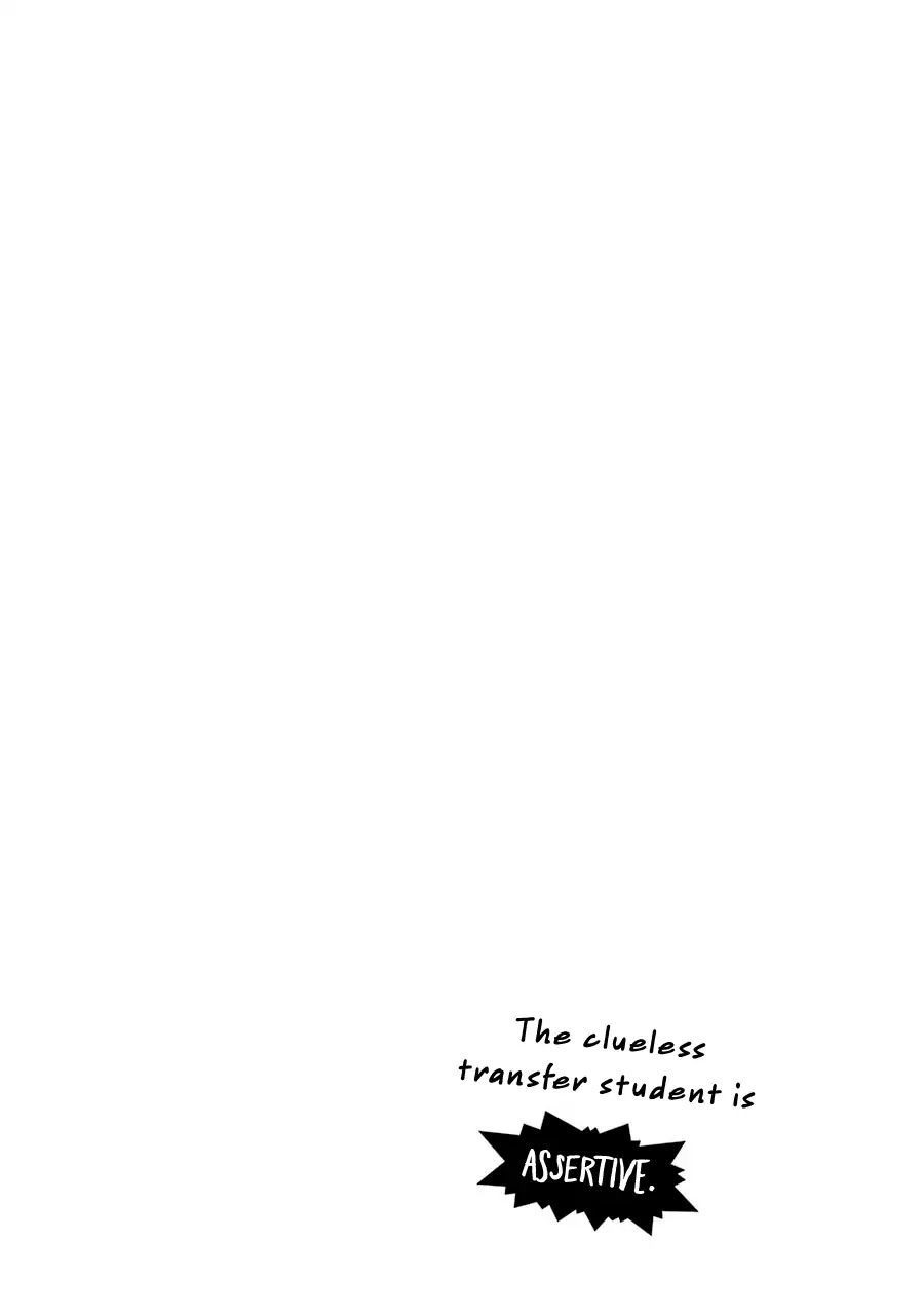 The Clueless Transfer Student Is Assertive. Chapter 1 page 3 - Chapter 1