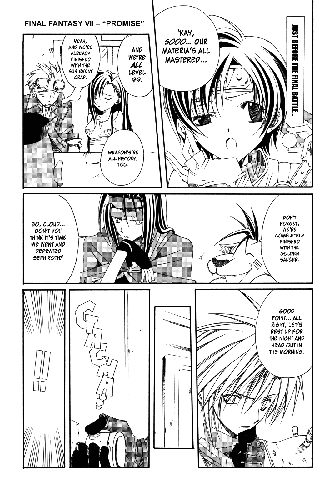 The Colors Chapter 6.2 page 1 - Chapter 6 v2 : Final Fantasy VII - ''Promise''