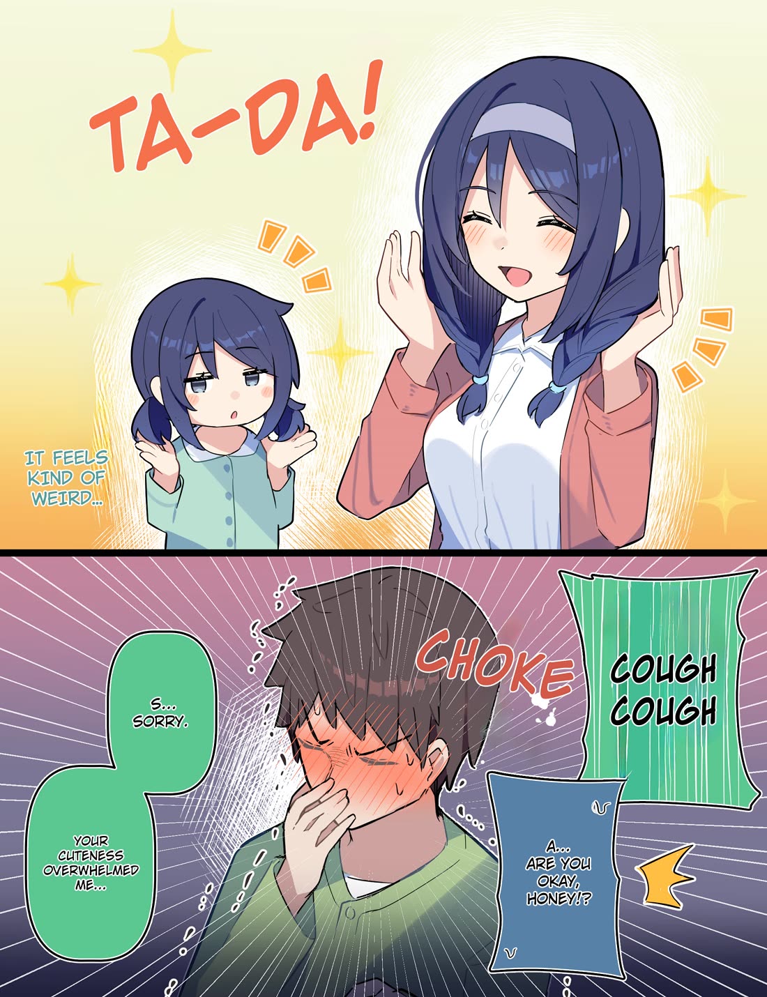 The Cool Classmate XX Years Later... Chapter 100.1 page 1 - Chapter 100.1: Reaction to tying hair