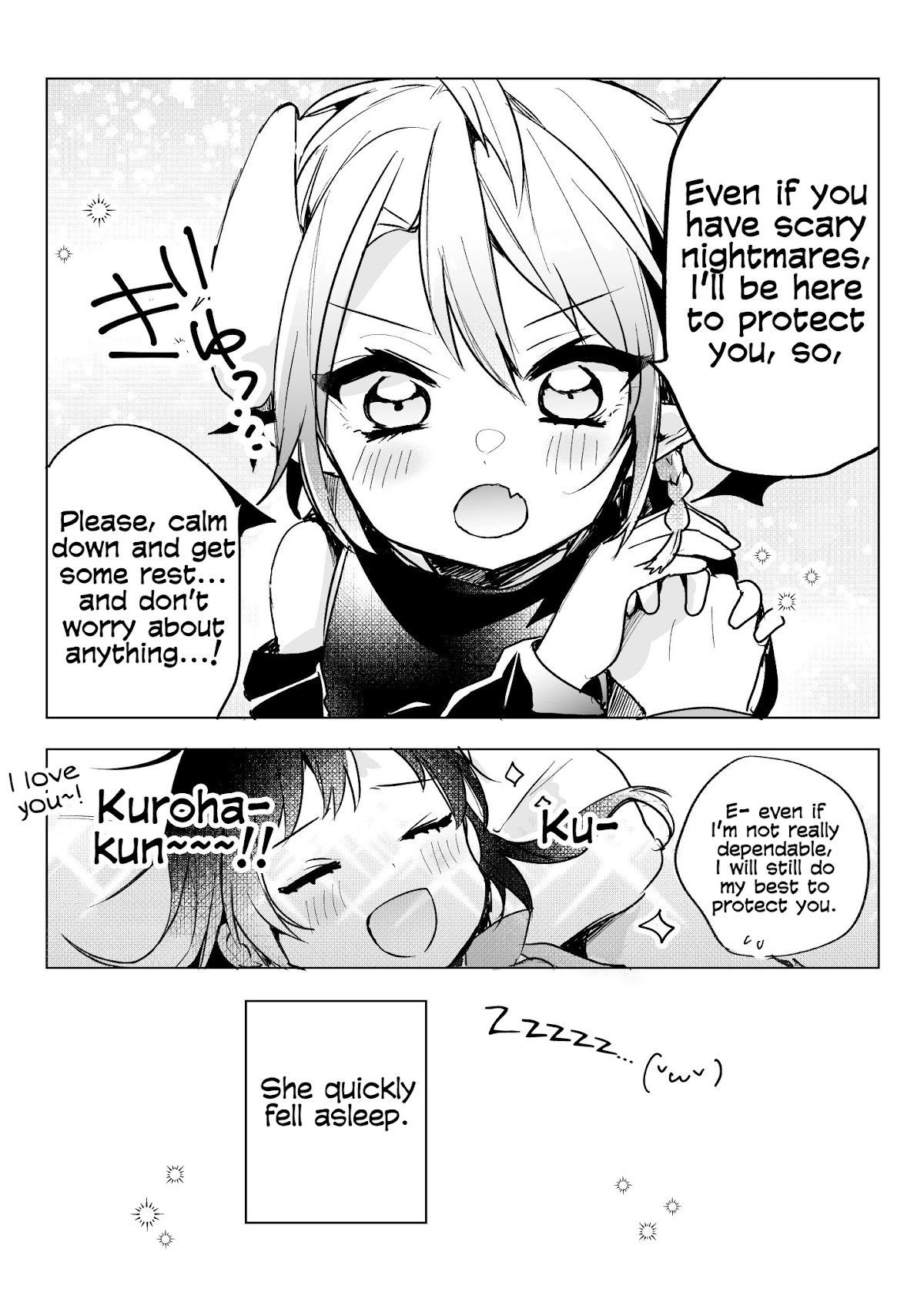 The Corporate slave OL and the demon shota Chapter 11 page 3 - Chapter 11: The corporate slave wanted to destroy her black company, so, she summoned a demon, but he helped her fall asleep