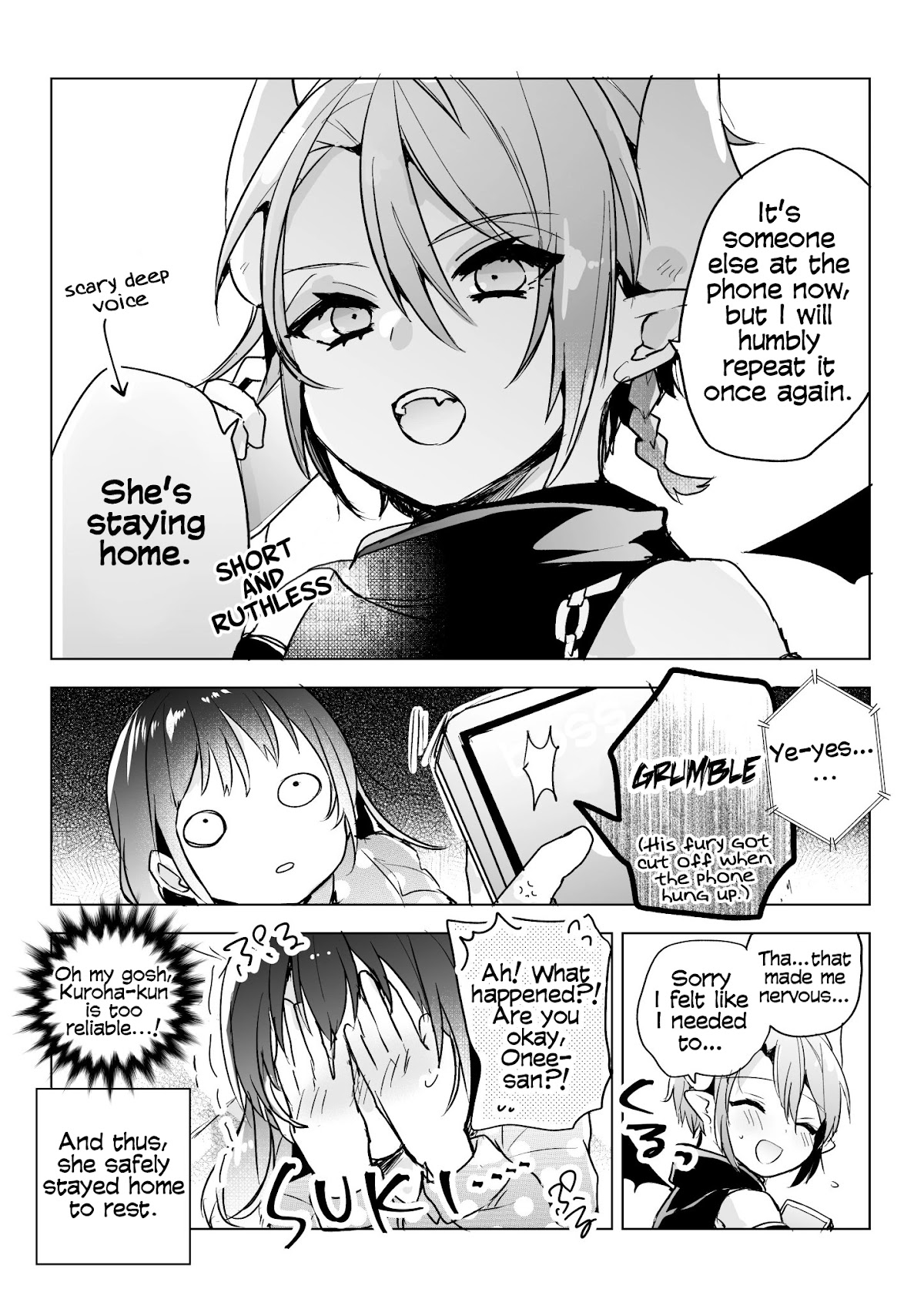 The Corporate slave OL and the demon shota Chapter 17 page 3 - Chapter 17: The corporate slave wanted to destroy her black company, so, she summoned a demon, but he’s reliable even on days when she has a cold