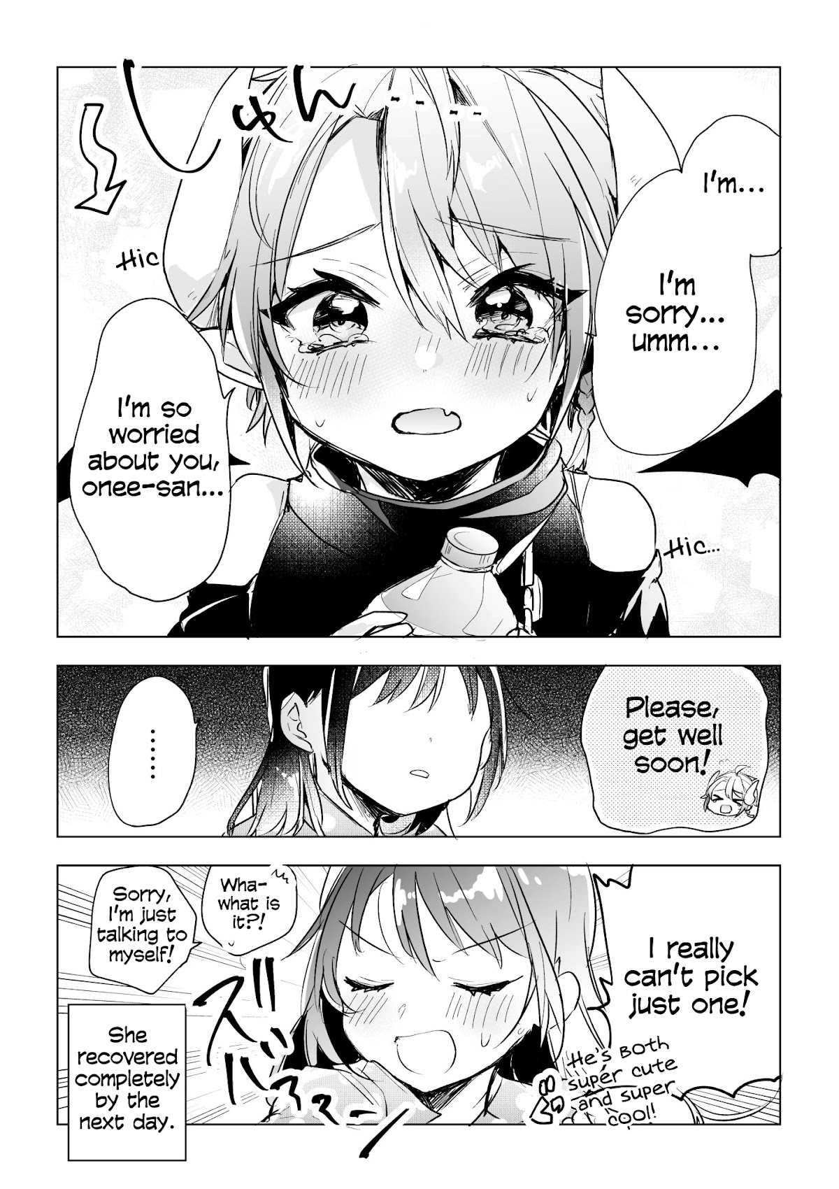The Corporate slave OL and the demon shota Chapter 18 page 3 - Chapter 18: The corporate slave wanted to destroy her black company, so, she summoned a demon, but he’s nursing her back to health