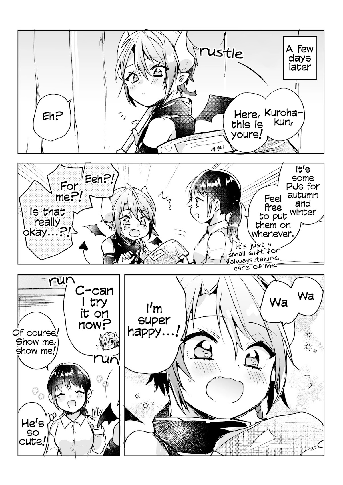 The Corporate slave OL and the demon shota Chapter 26 page 2 - Chapter 26: The corporate slave wanted to destroy her black company, so, she summoned a demon, and tried to gave him PJs