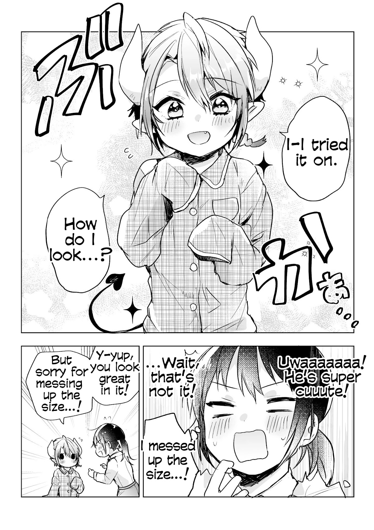 The Corporate slave OL and the demon shota Chapter 26 page 3 - Chapter 26: The corporate slave wanted to destroy her black company, so, she summoned a demon, and tried to gave him PJs