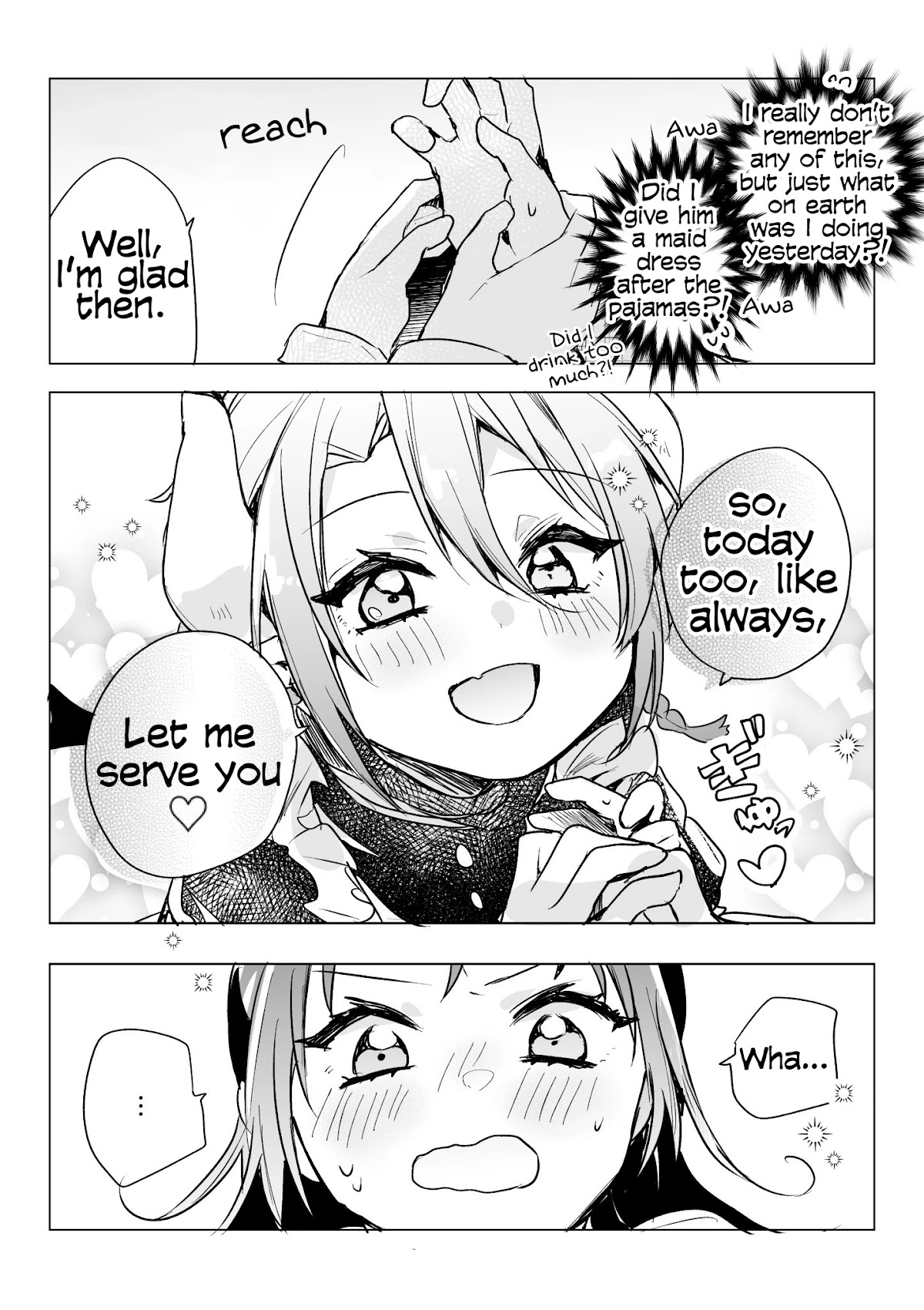 The Corporate slave OL and the demon shota Chapter 27 page 3 - Chapter 27: The corporate slave wanted to destroy her black company, so, she summoned a demon, but for some reason, he’s in a maid dress?!
