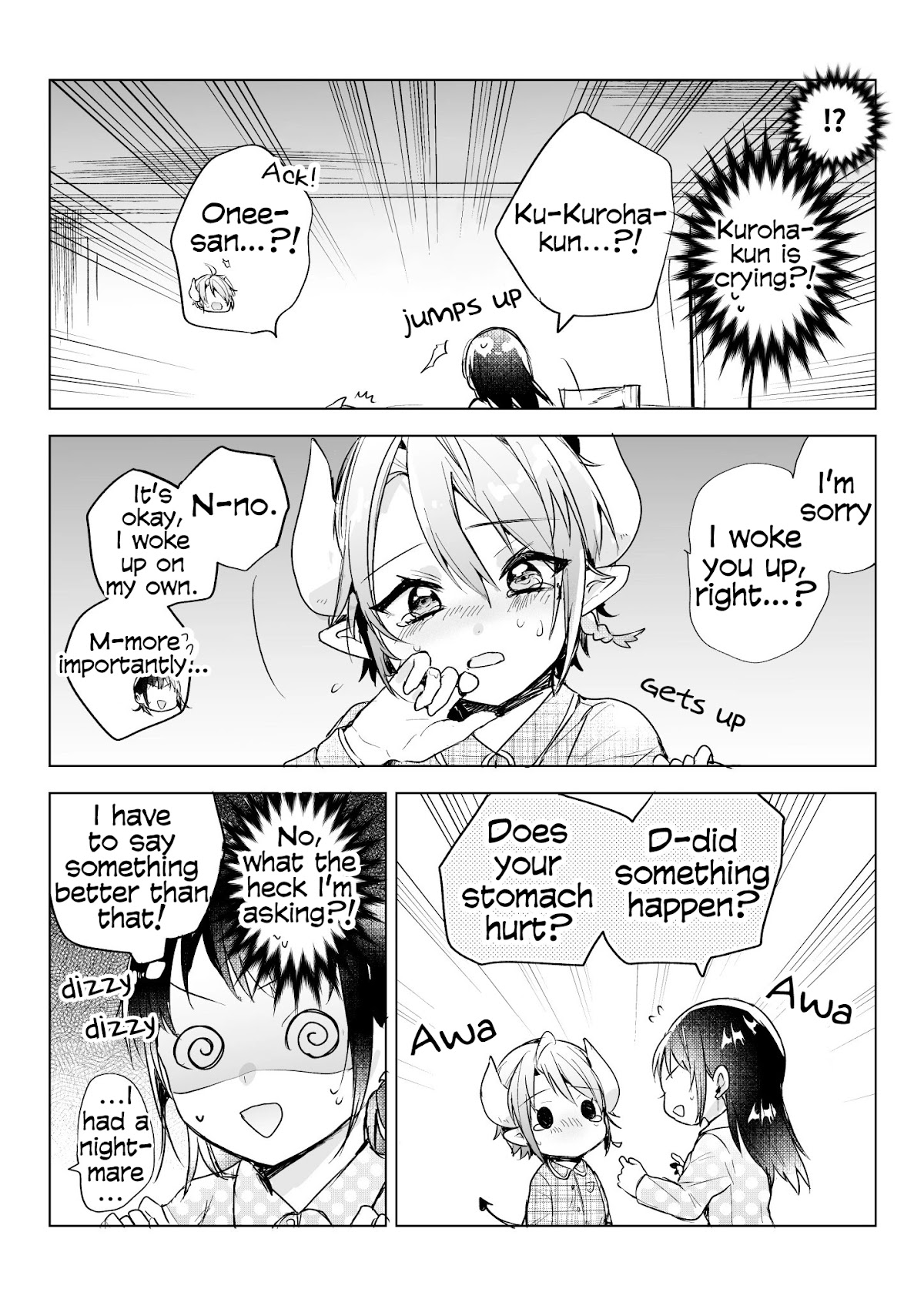 The Corporate slave OL and the demon shota Chapter 28 page 2 - Chapter 28: The corporate slave wanted to destroy her black company, so, she summoned a demon, but he’s crying in the middle of the night