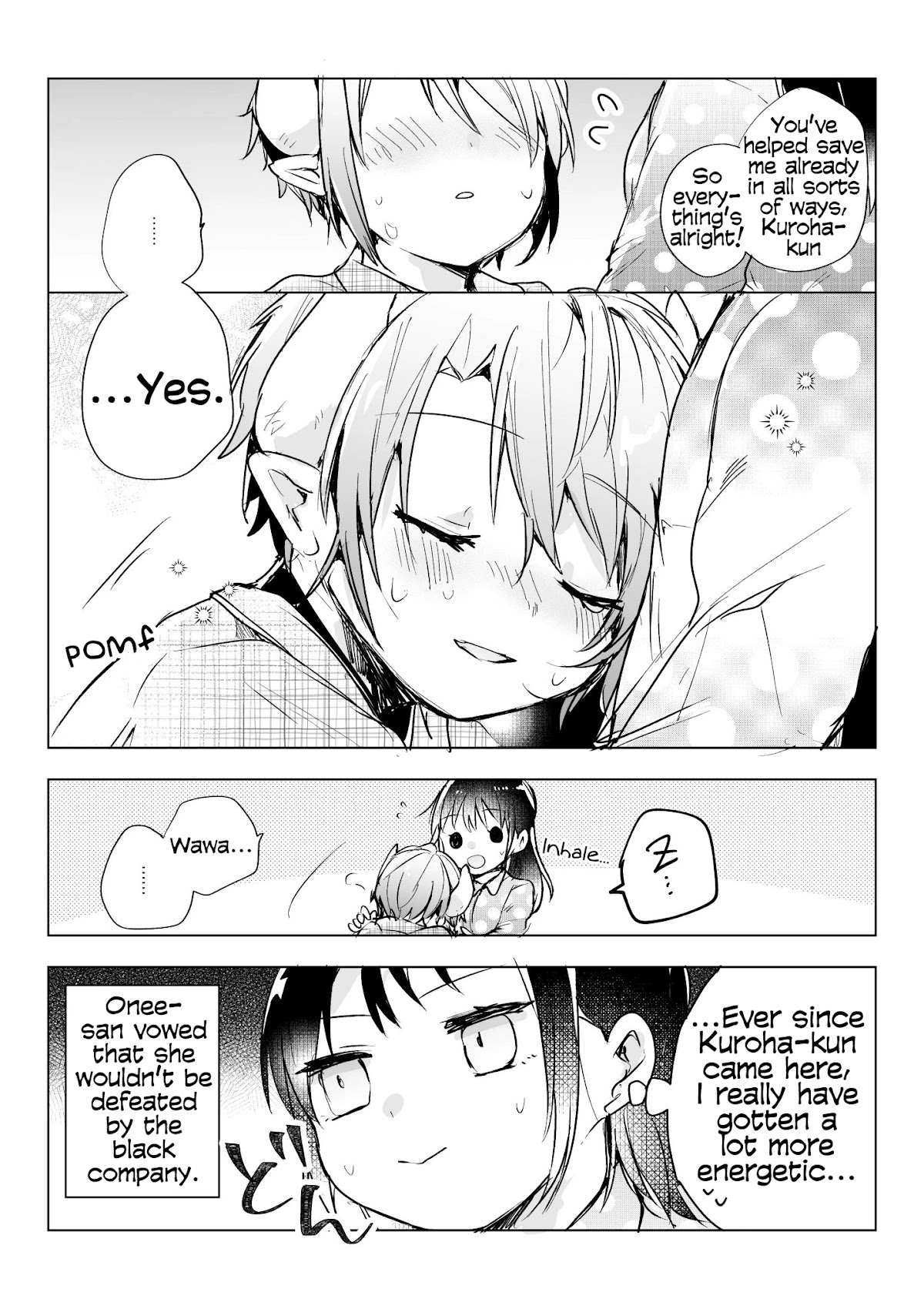 The Corporate slave OL and the demon shota Chapter 28 page 4 - Chapter 28: The corporate slave wanted to destroy her black company, so, she summoned a demon, but he’s crying in the middle of the night