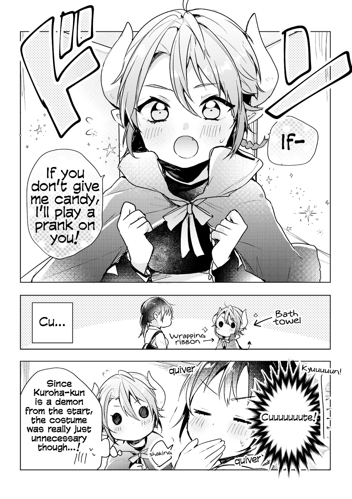 The Corporate slave OL and the demon shota Chapter 30 page 2 - Chapter 30: The corporate slave wanted to destroy her black company, so, she summoned a demon, and he’s celebrating Halloween