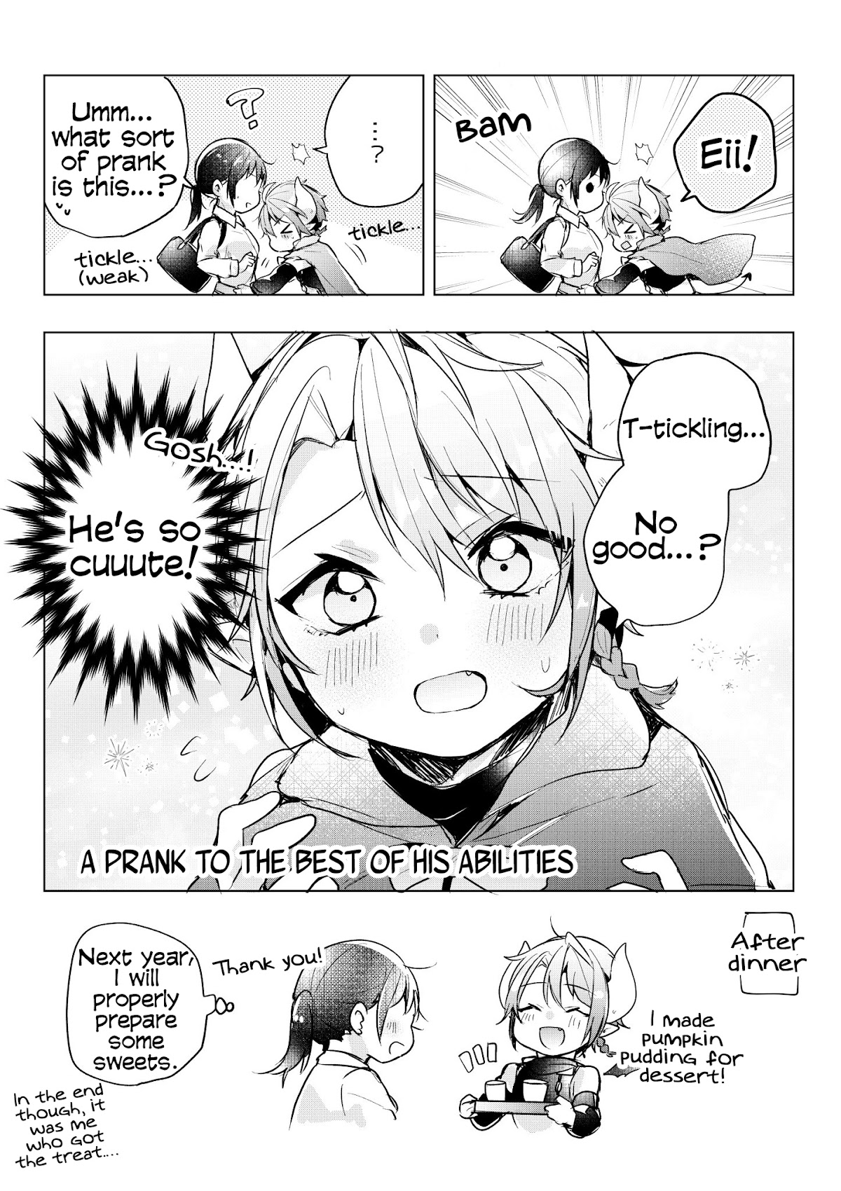 The Corporate slave OL and the demon shota Chapter 30 page 4 - Chapter 30: The corporate slave wanted to destroy her black company, so, she summoned a demon, and he’s celebrating Halloween