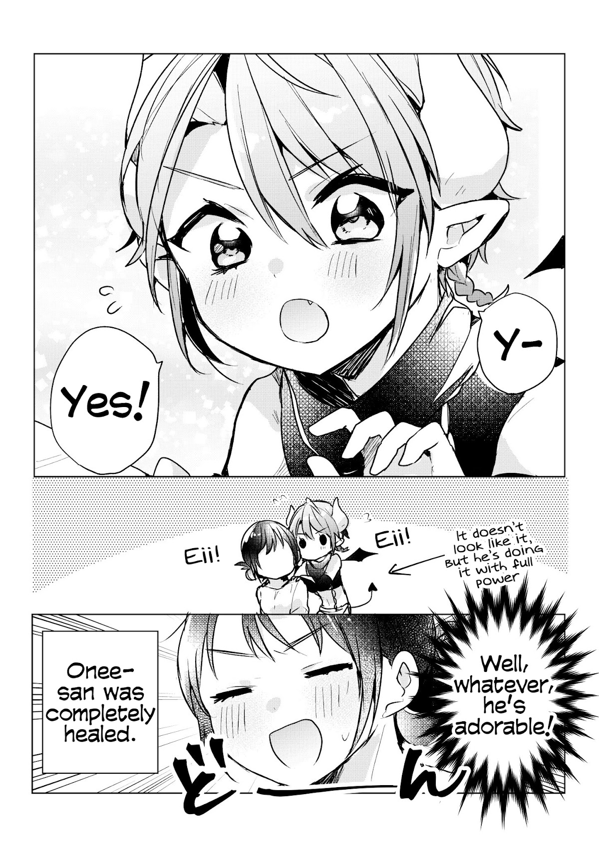 The Corporate slave OL and the demon shota Chapter 31 page 3 - Chapter 31: The corporate slave wanted to destroy her black company, so, she summoned a demon, and he gave her a massage
