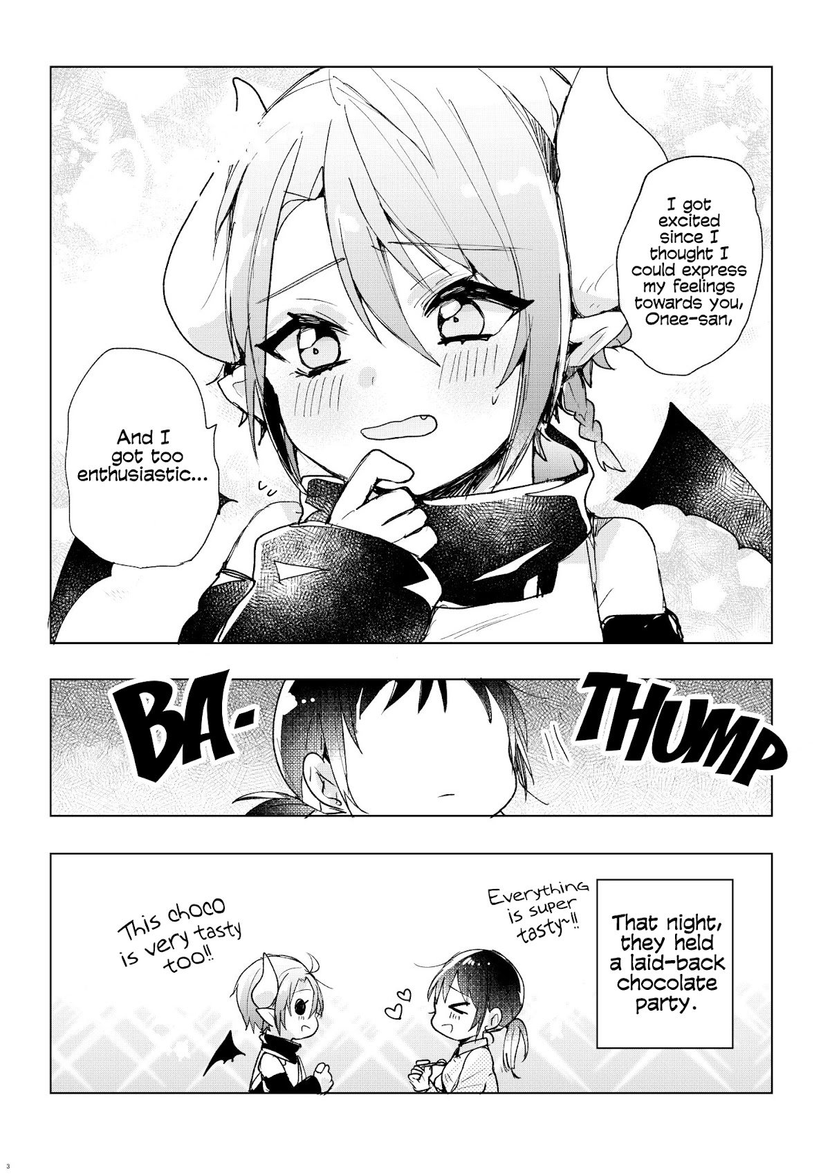 The Corporate slave OL and the demon shota Chapter 34 page 3 - Chapter 34: The corporate slave wanted to destroy her black company, so, she summoned a demon, and gave him Valentine’s Day chocolate but...