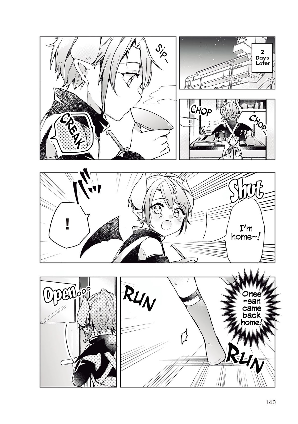 The Corporate slave OL and the demon shota Chapter 38 page 8 - Chapter 38: The corporate slave wanted to destroy her black company, so, she summoned a demon, and he’s watching the house
