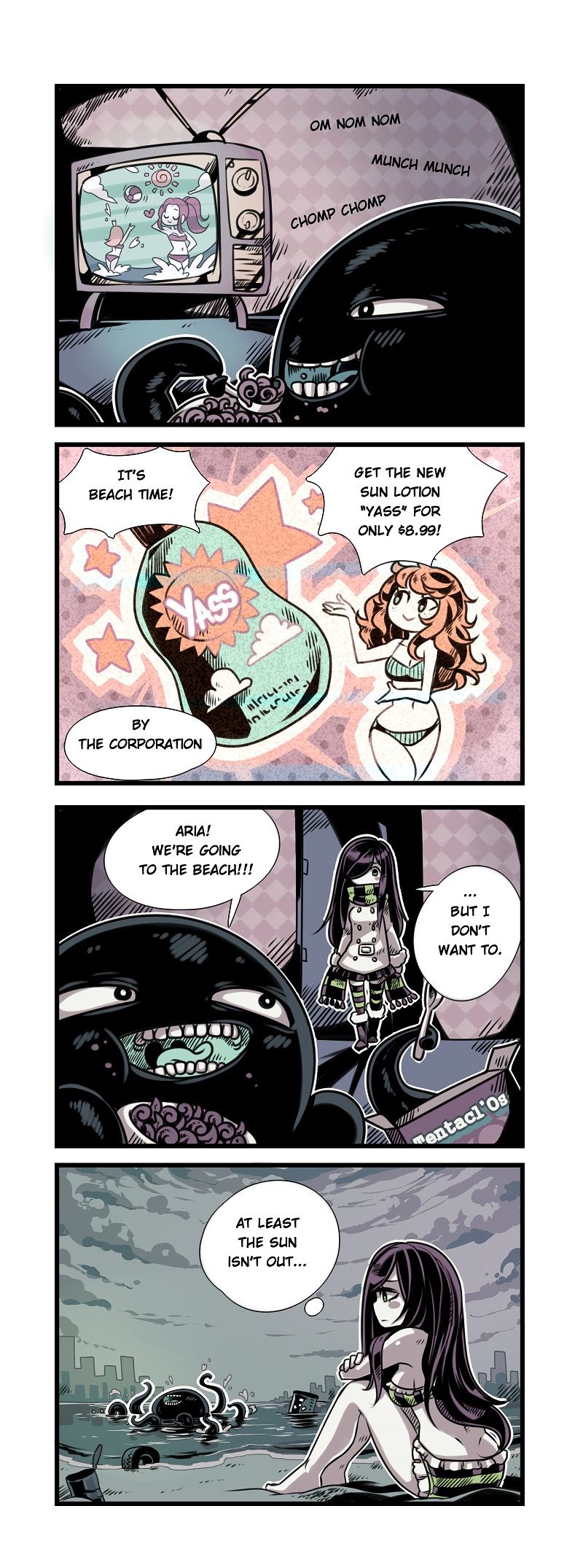 The Crawling City Chapter 2 page 2 - Chapter 2 : Milkshakes & UFO's
