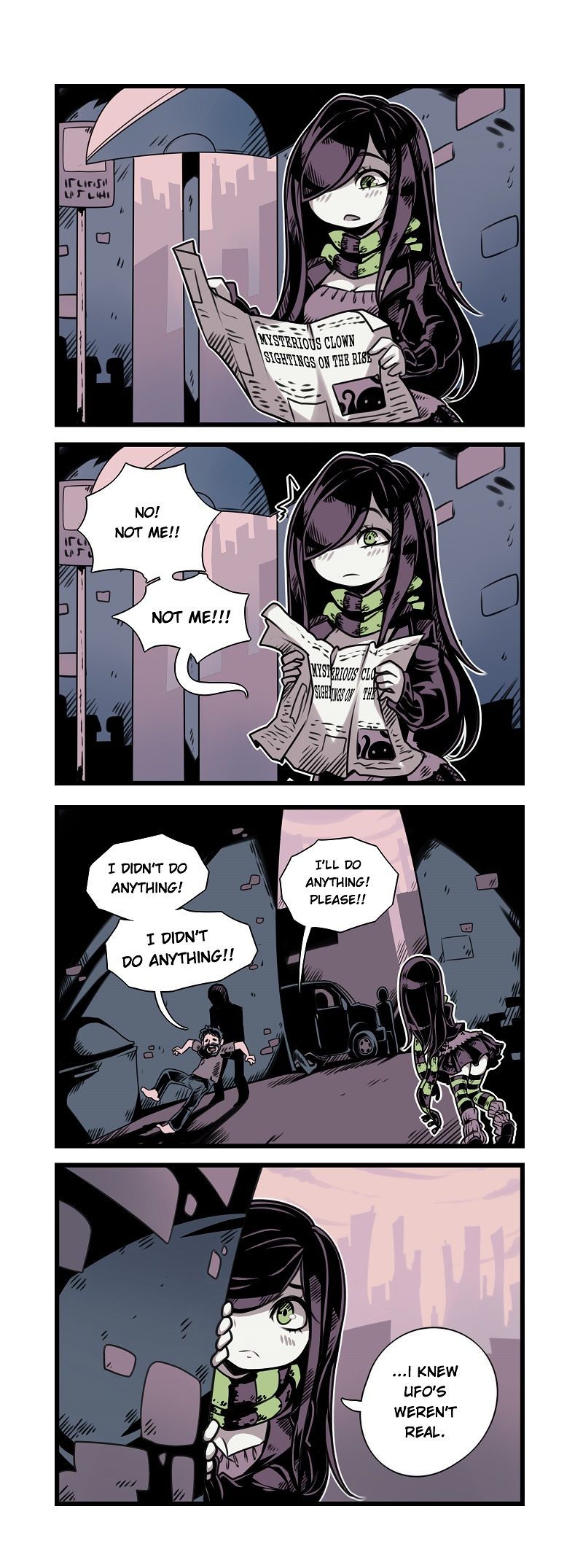 The Crawling City Chapter 2 page 4 - Chapter 2 : Milkshakes & UFO's