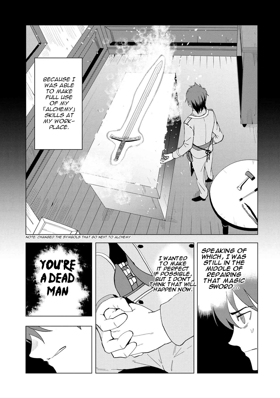 The Creation Alchemist Enjoys Freedom: If I Am Exiled From My Hometown, I Can Make Magic Items With Transcendent Effects at the Knees of the Demon Lord Chapter 1 page 20 - Chapter 1