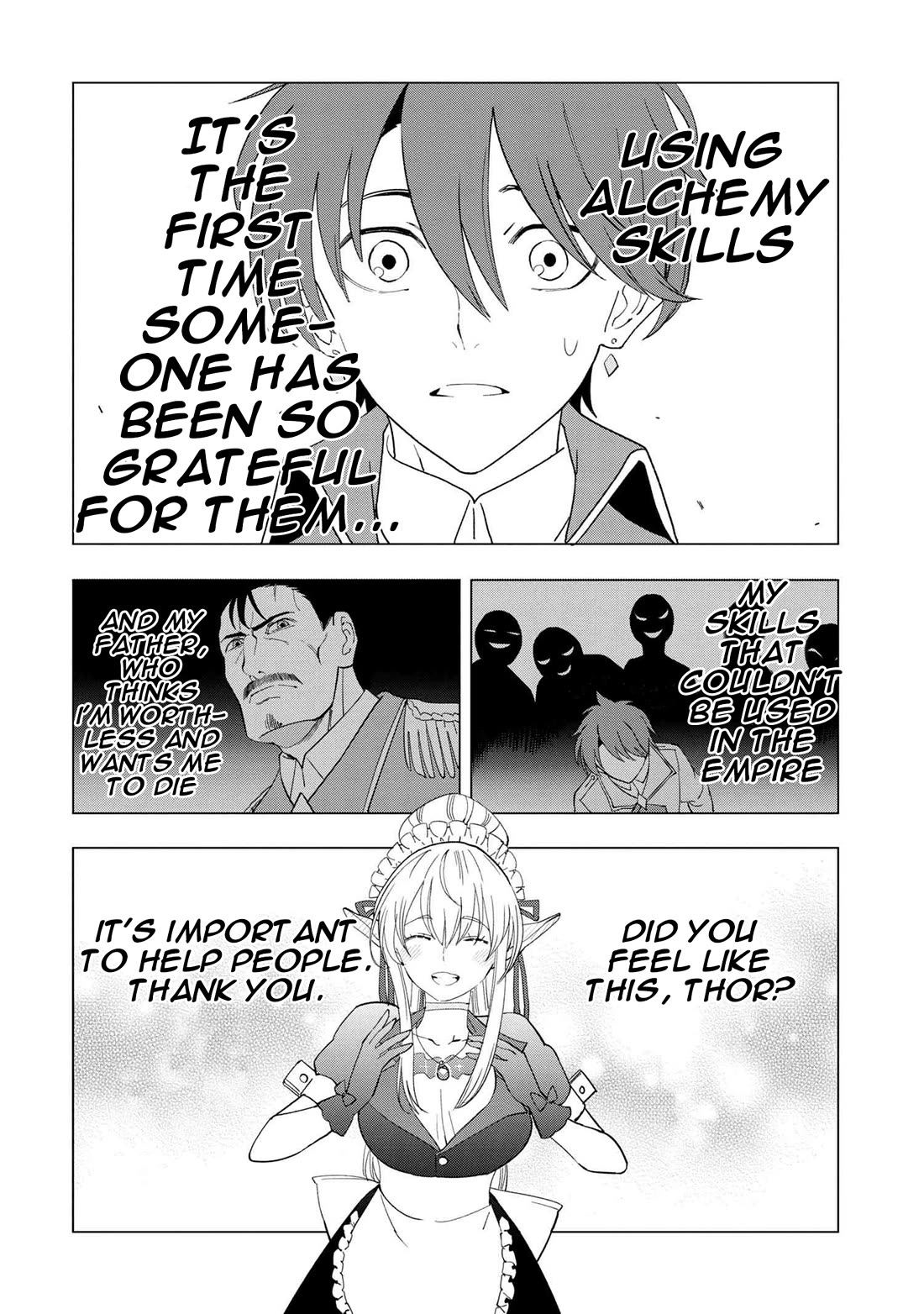 The Creation Alchemist Enjoys Freedom: If I Am Exiled From My Hometown, I Can Make Magic Items With Transcendent Effects at the Knees of the Demon Lord Chapter 1 page 50 - Chapter 1