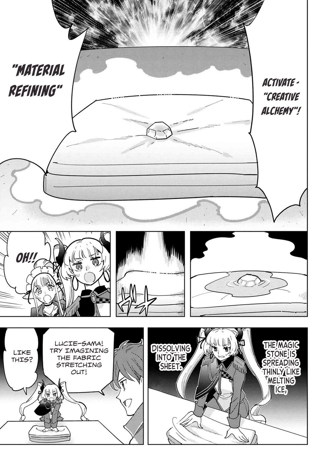 The Creation Alchemist Enjoys Freedom: If I Am Exiled From My Hometown, I Can Make Magic Items With Transcendent Effects at the Knees of the Demon Lord Chapter 11 page 52 - Chapter 11