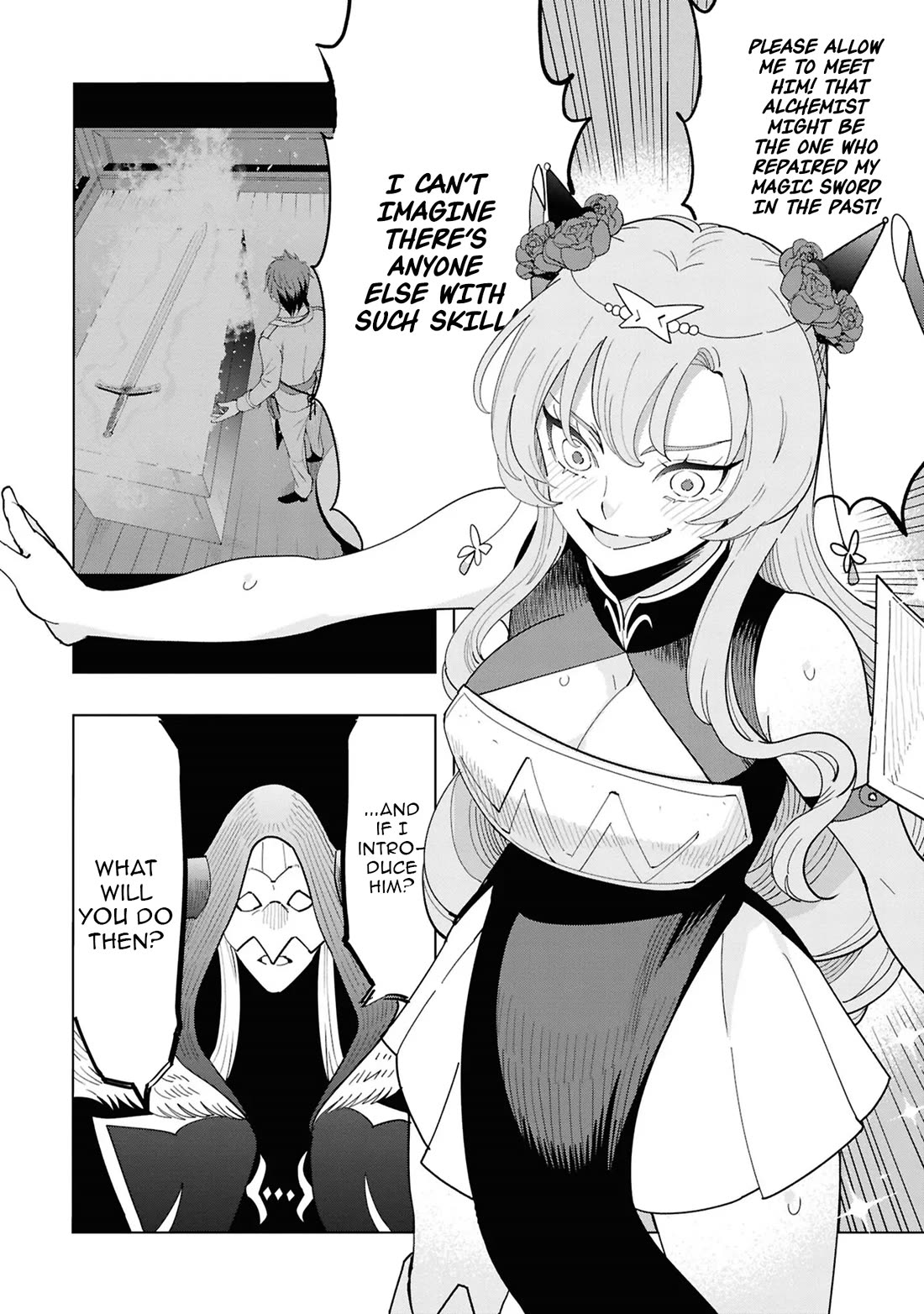 The Creation Alchemist Enjoys Freedom: If I Am Exiled From My Hometown, I Can Make Magic Items With Transcendent Effects at the Knees of the Demon Lord Chapter 15 page 44 - Chapter 15