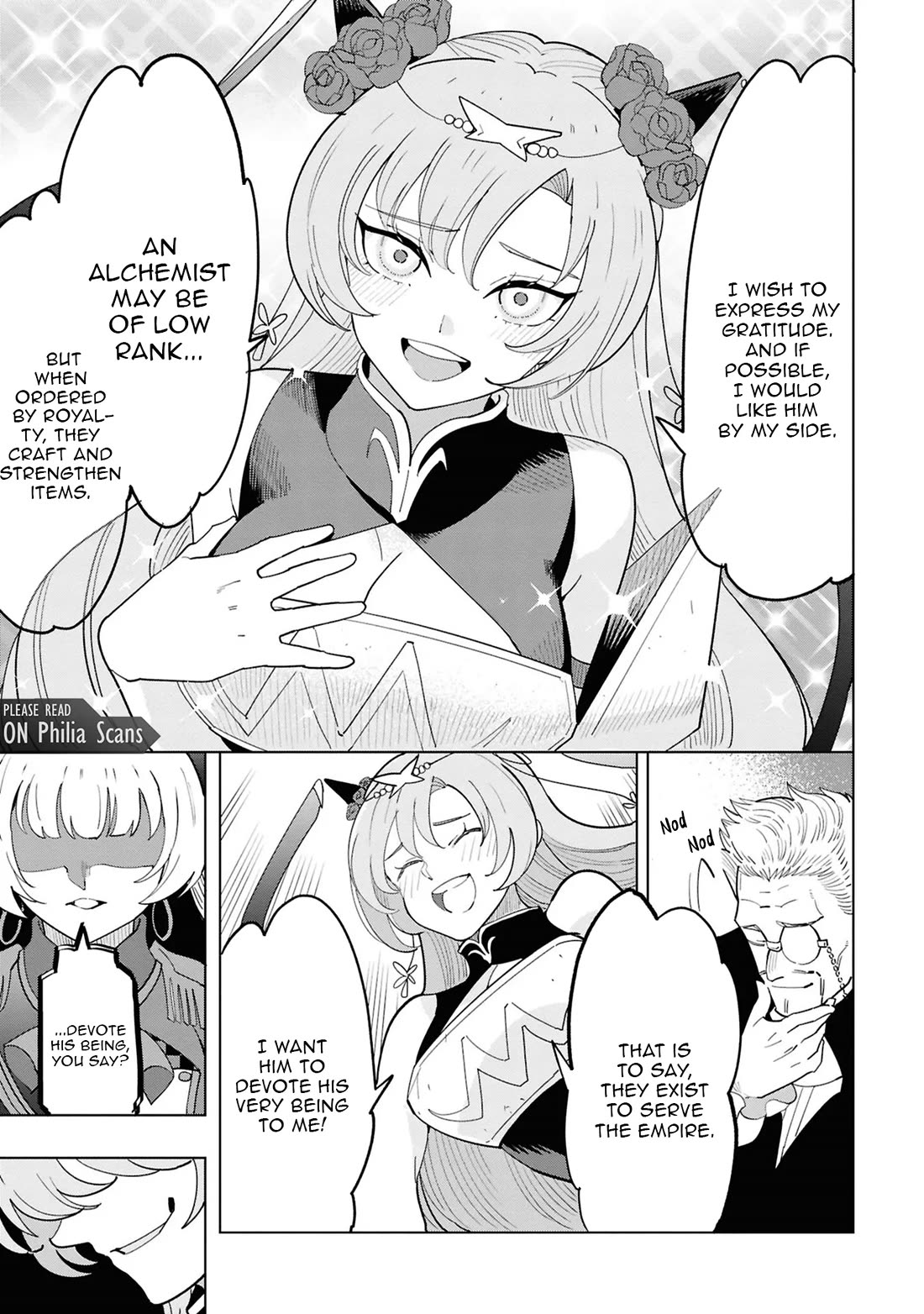 The Creation Alchemist Enjoys Freedom: If I Am Exiled From My Hometown, I Can Make Magic Items With Transcendent Effects at the Knees of the Demon Lord Chapter 15 page 45 - Chapter 15