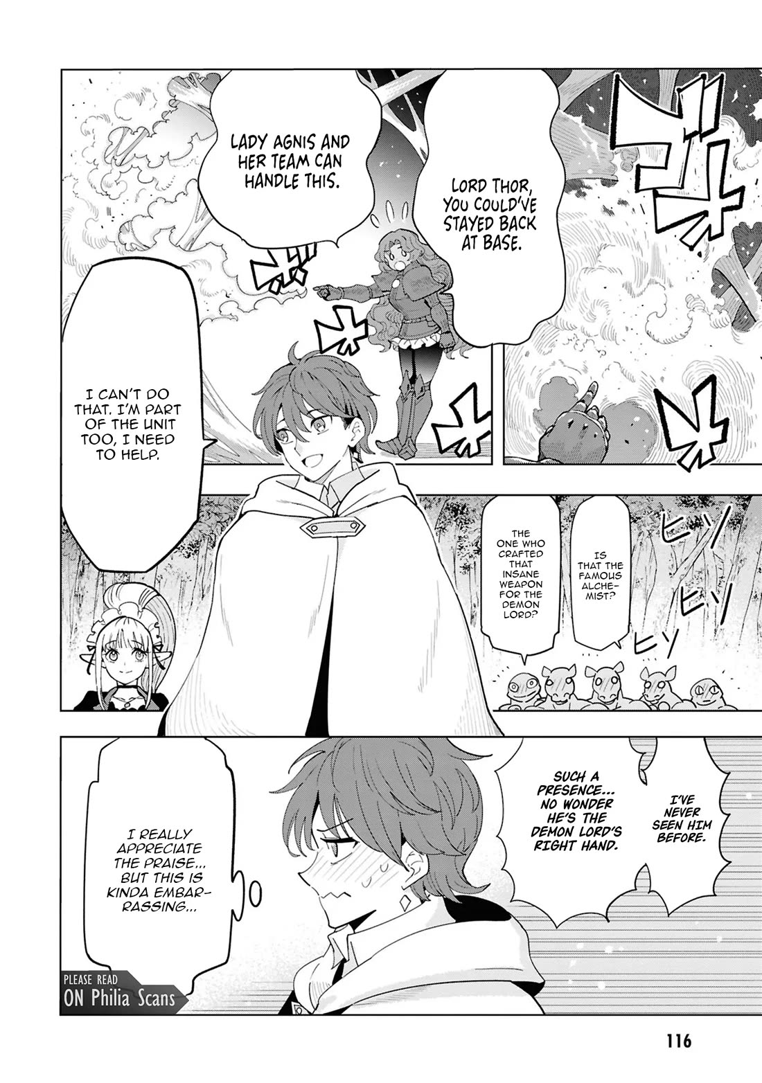 The Creation Alchemist Enjoys Freedom: If I Am Exiled From My Hometown, I Can Make Magic Items With Transcendent Effects at the Knees of the Demon Lord Chapter 15 page 49 - Chapter 15