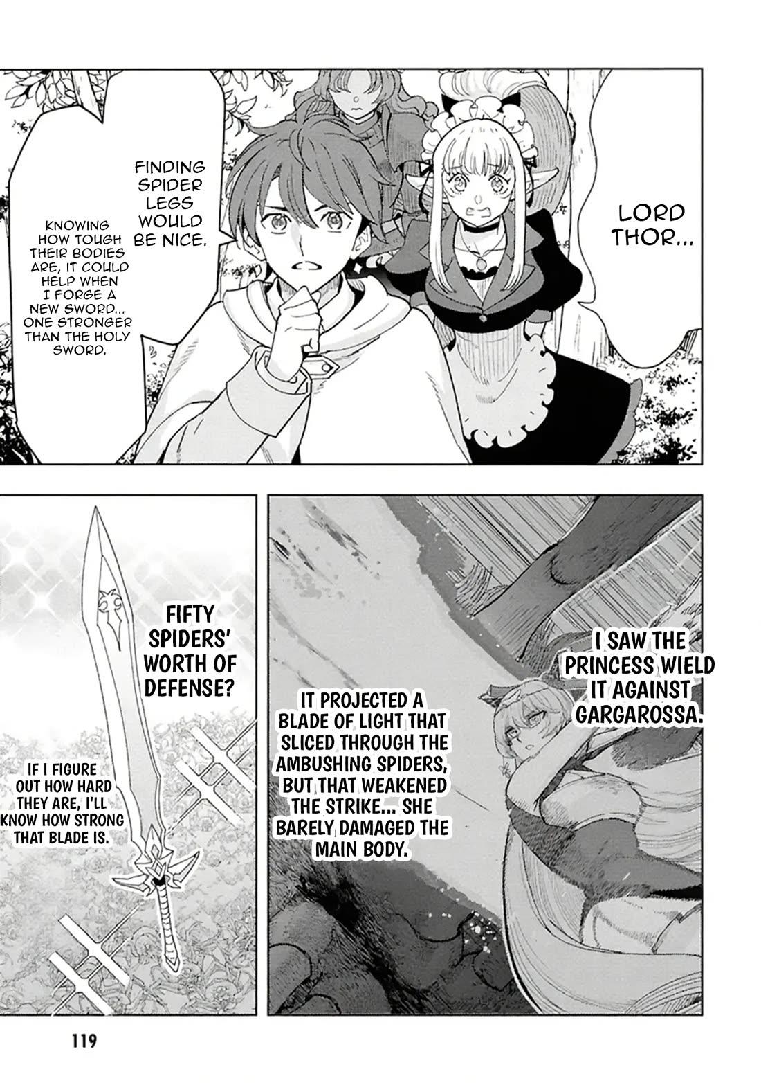 The Creation Alchemist Enjoys Freedom: If I Am Exiled From My Hometown, I Can Make Magic Items With Transcendent Effects at the Knees of the Demon Lord Chapter 15 page 52 - Chapter 15