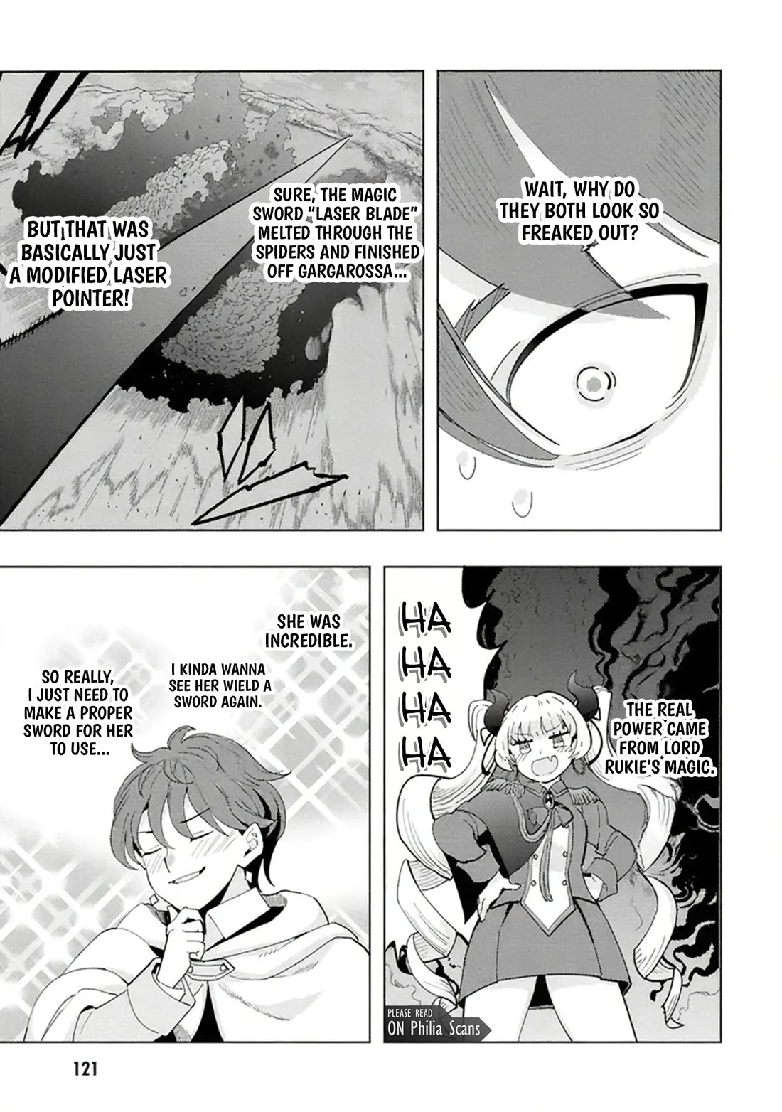 The Creation Alchemist Enjoys Freedom: If I Am Exiled From My Hometown, I Can Make Magic Items With Transcendent Effects at the Knees of the Demon Lord Chapter 15 page 54 - Chapter 15