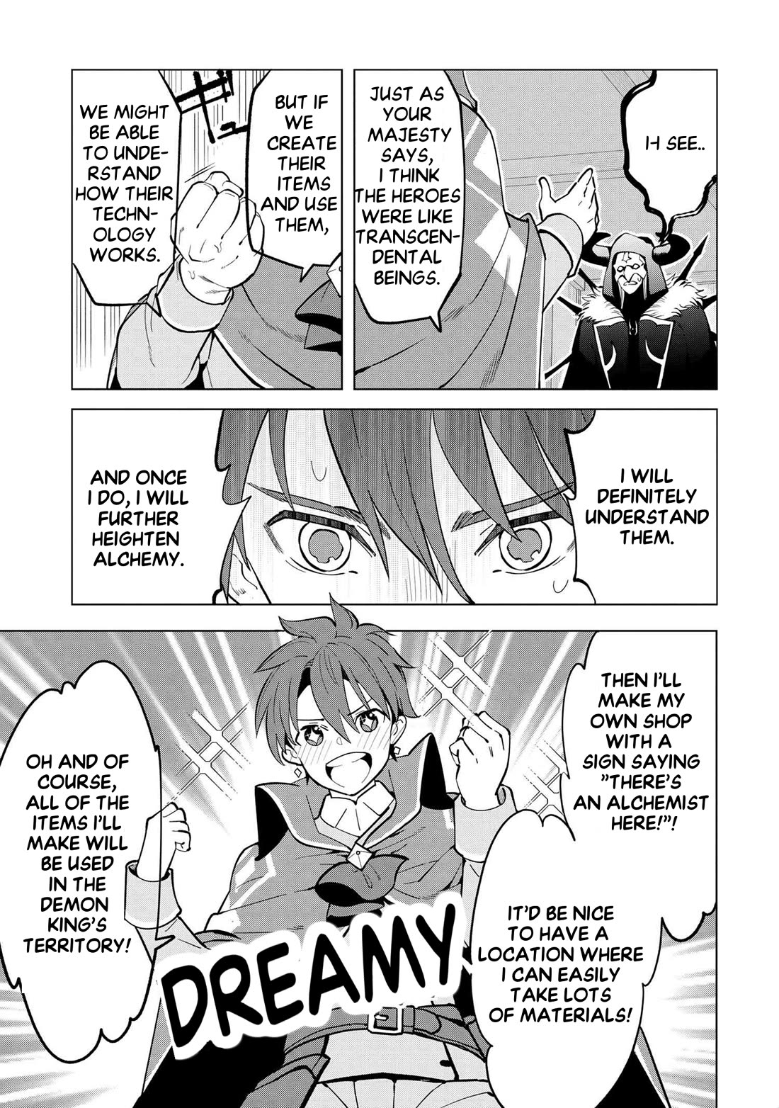 The Creation Alchemist Enjoys Freedom: If I Am Exiled From My Hometown, I Can Make Magic Items With Transcendent Effects at the Knees of the Demon Lord Chapter 4 page 30 - Chapter 4