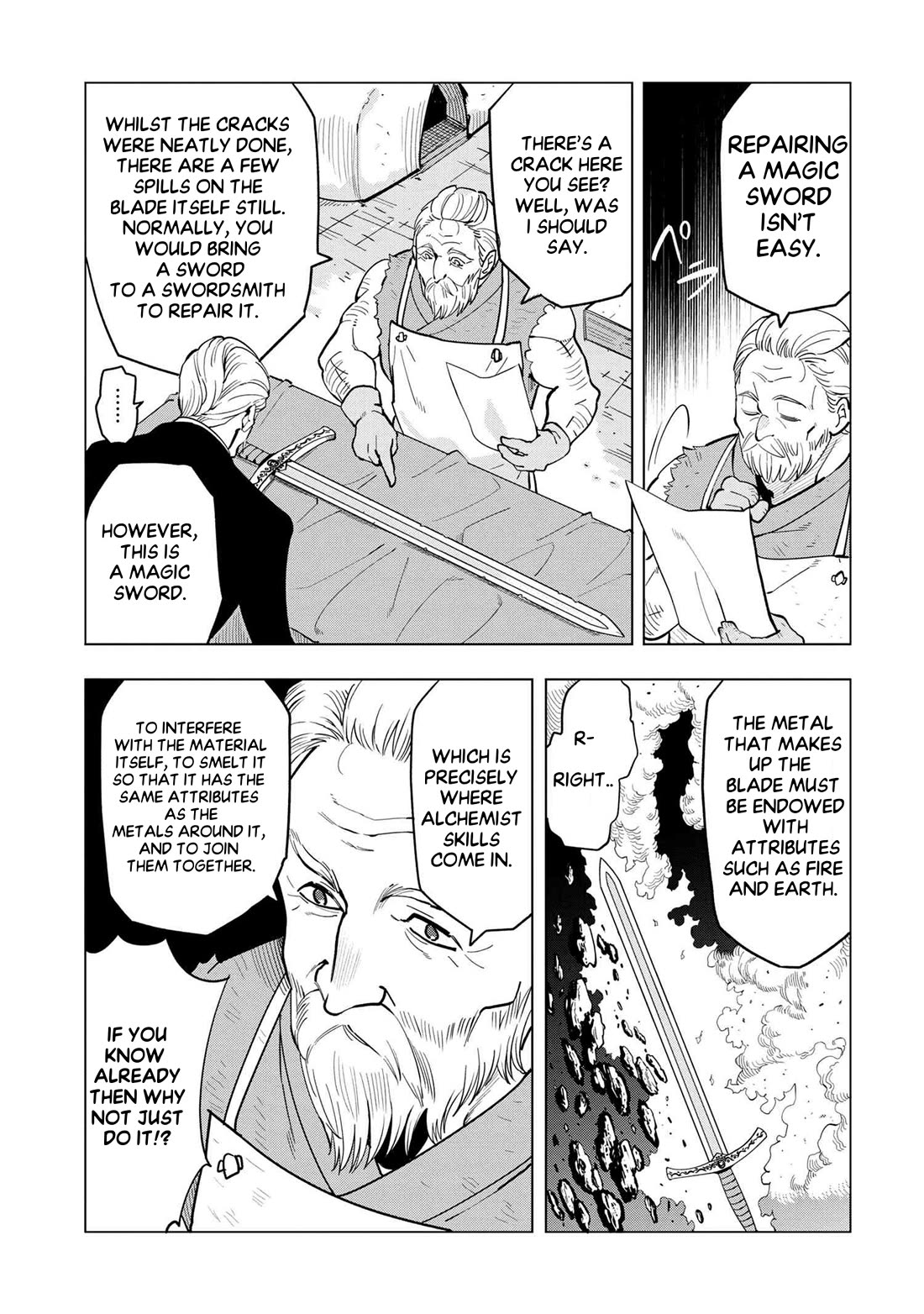 The Creation Alchemist Enjoys Freedom: If I Am Exiled From My Hometown, I Can Make Magic Items With Transcendent Effects at the Knees of the Demon Lord Chapter 4 page 8 - Chapter 4