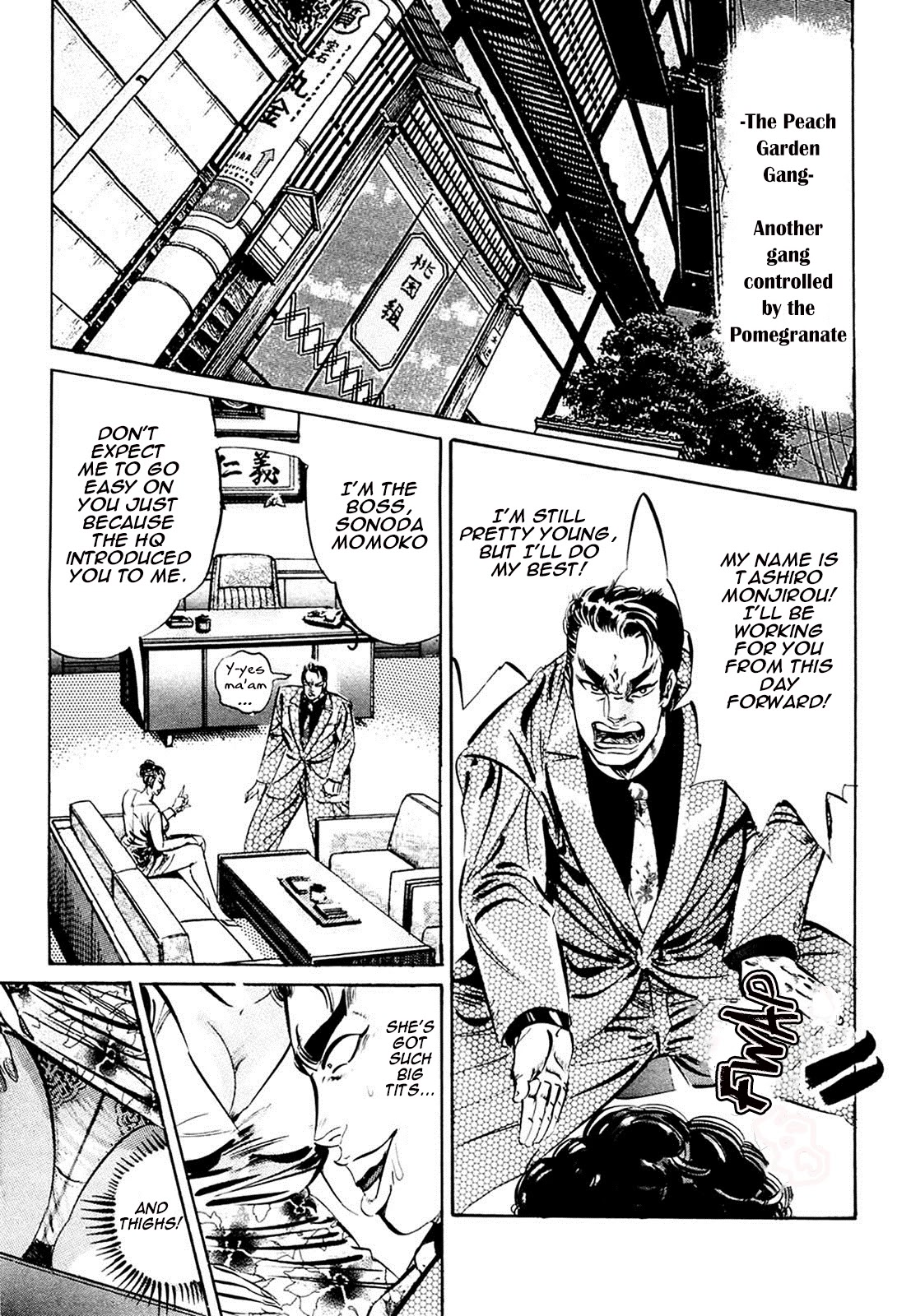 The Crest Chapter 3 page 3 - Chapter 3: Momoko, the Female Gang Boss