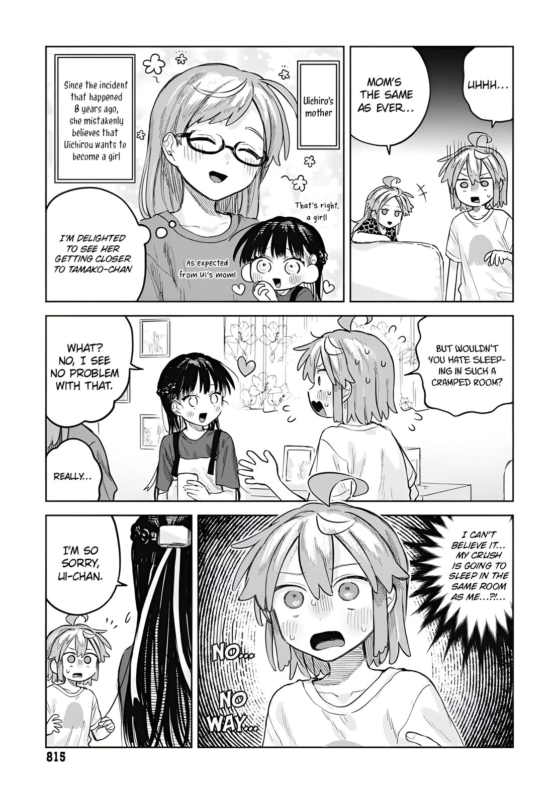 The Crossdressing Boy Wants to Take Off His Skirt Chapter 12 page 5 - Chapter 12: Spending The Night Together