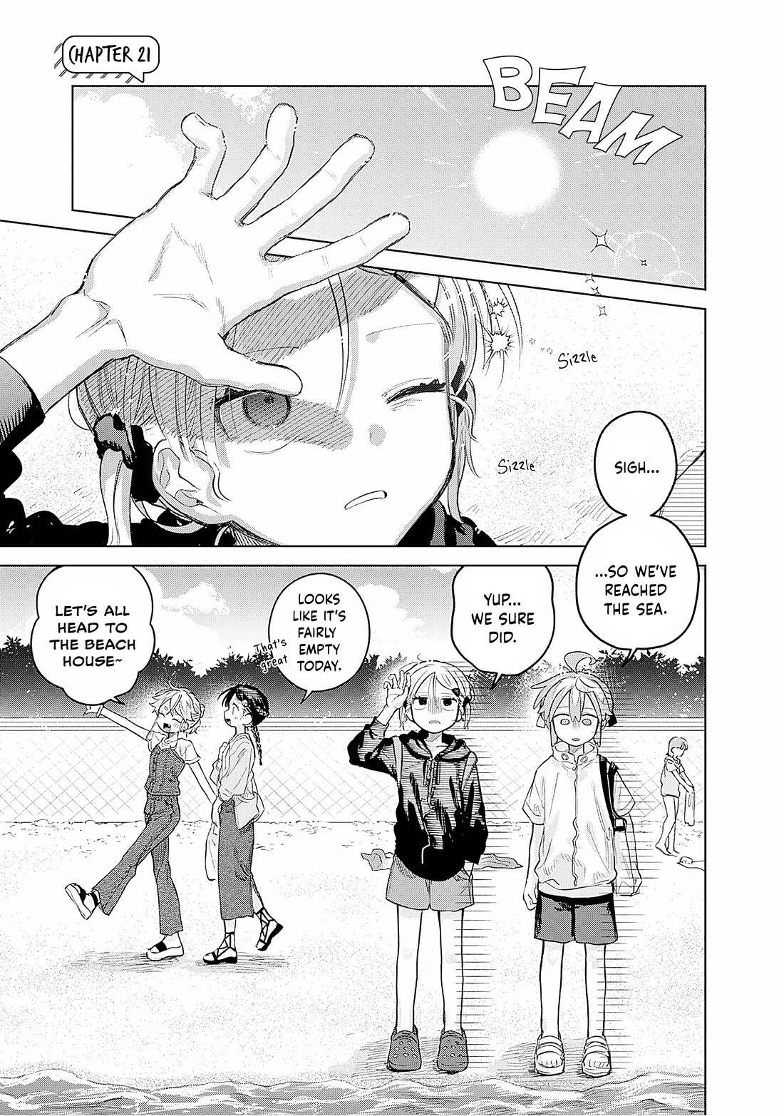 The Crossdressing Boy Wants to Take Off His Skirt Chapter 21 page 1 - Chapter 21: Me and The Sea
