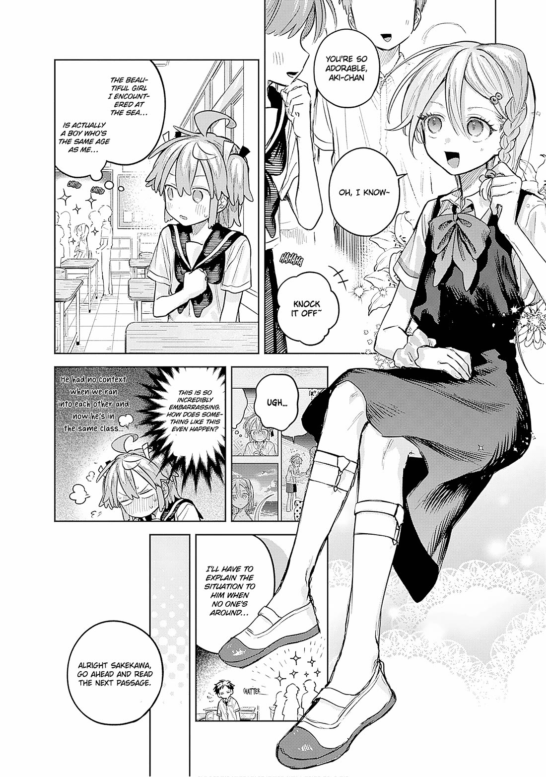 The Crossdressing Boy Wants to Take Off His Skirt Chapter 22 page 8 - Chapter 22: Me and The Transfer Student