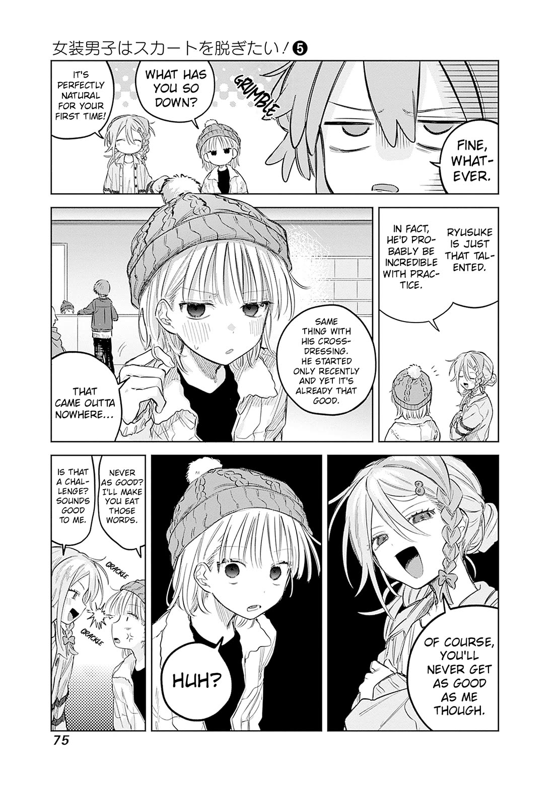 The Crossdressing Boy Wants to Take Off His Skirt Chapter 30 page 10 - Chapter 30: Me and Skating